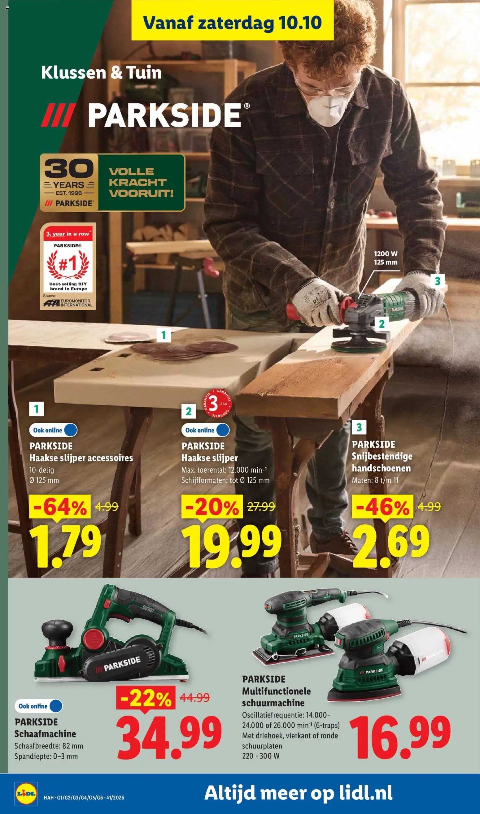 {H1} | Pagina: 6 | Producten: Handschoenen, Slijper