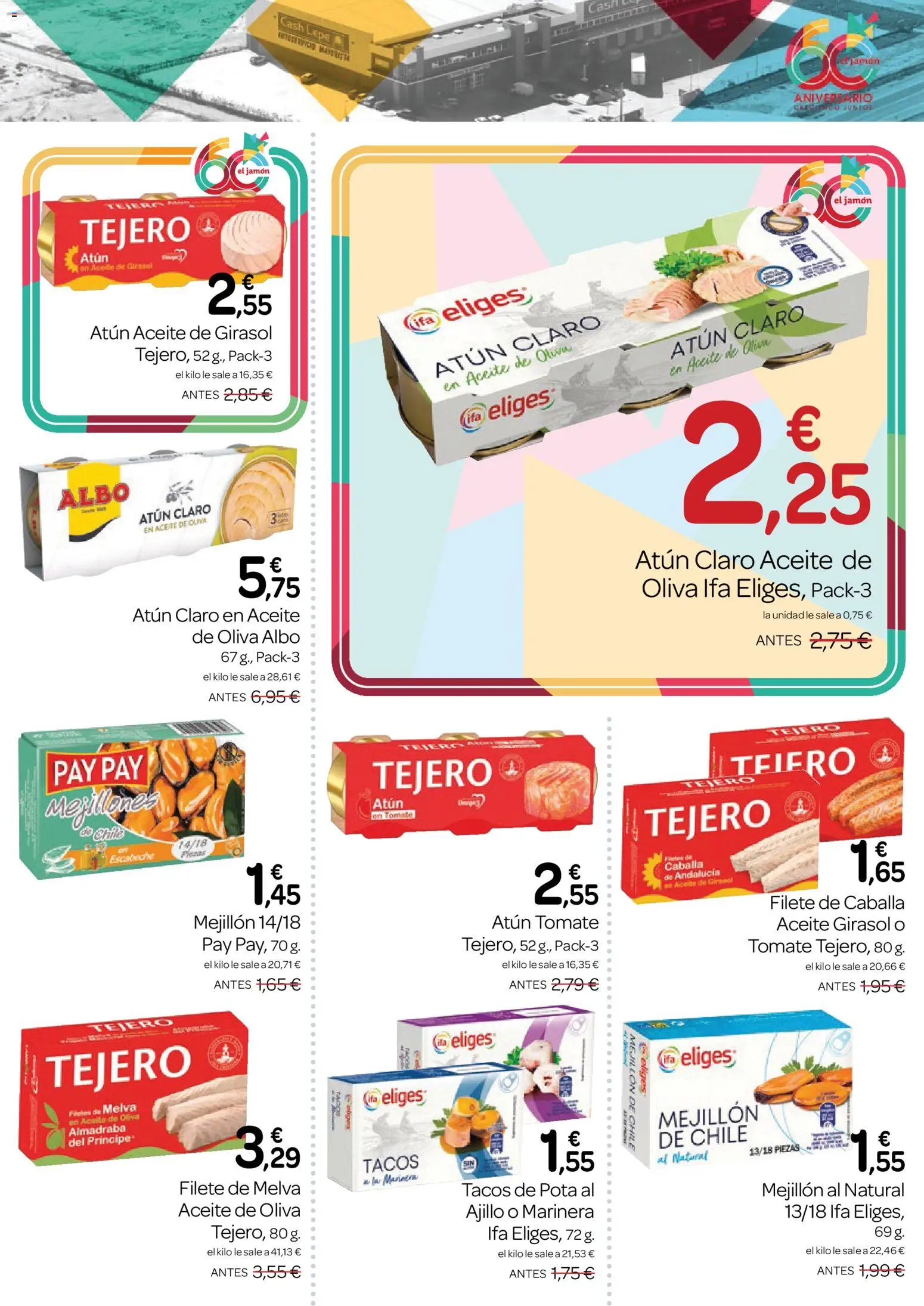 Supermercados El Jamón folleto │ válido desde el 28.05.2026 | Página: 15 | Productos: Jamón, Tacos, Aceite de oliva, Aceite de girasol