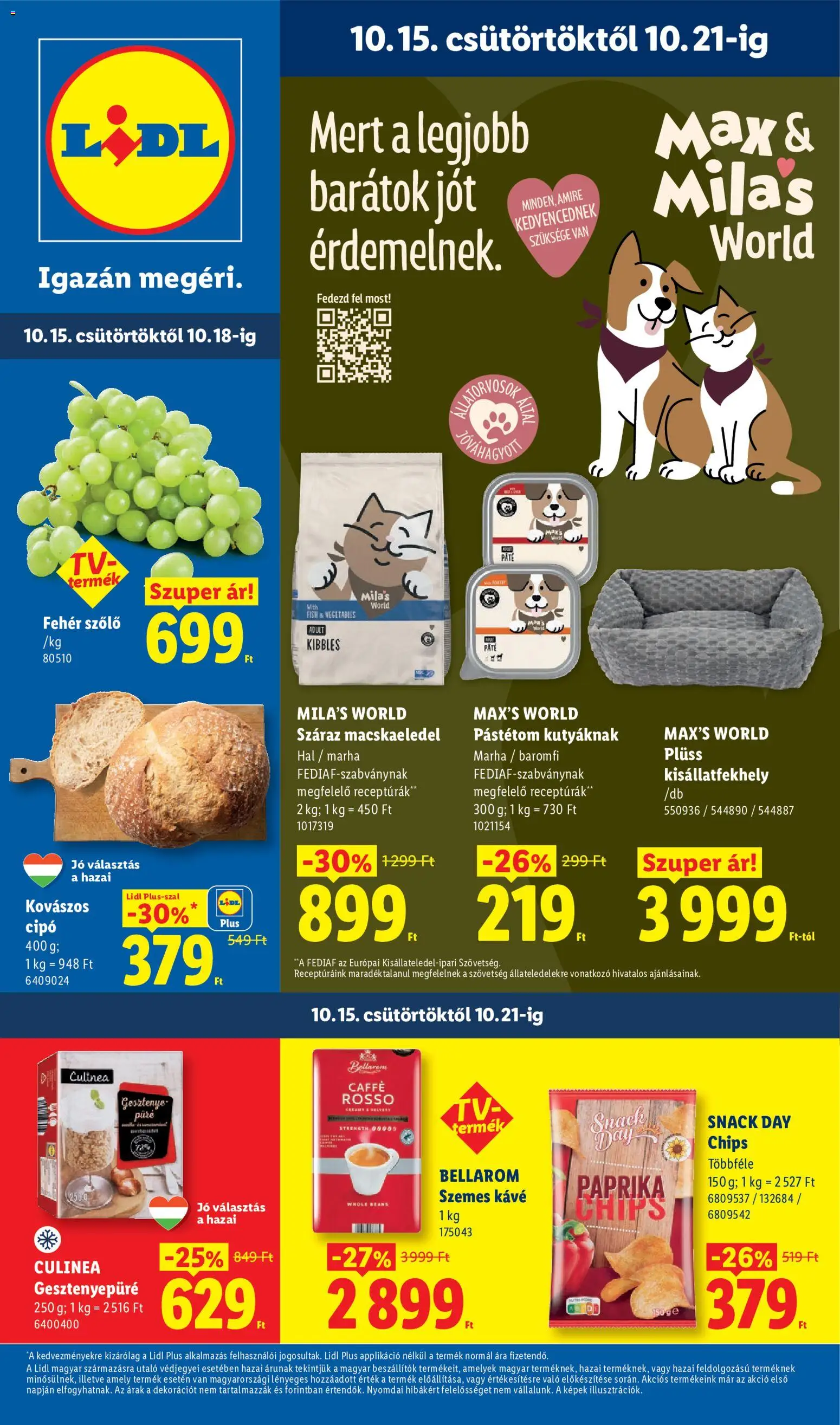 Lidl akciós ujság - amely érvényes a következő dátumtól: 2026.10.15. | Oldal: 1