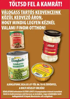 COOP Szolnok akciós újság - amely érvényes a következő dátumtól: 04.06.2026 | Oldal: 5 | Termékek: Zöldborsó, Csirkemáj, Gyöngyhagyma