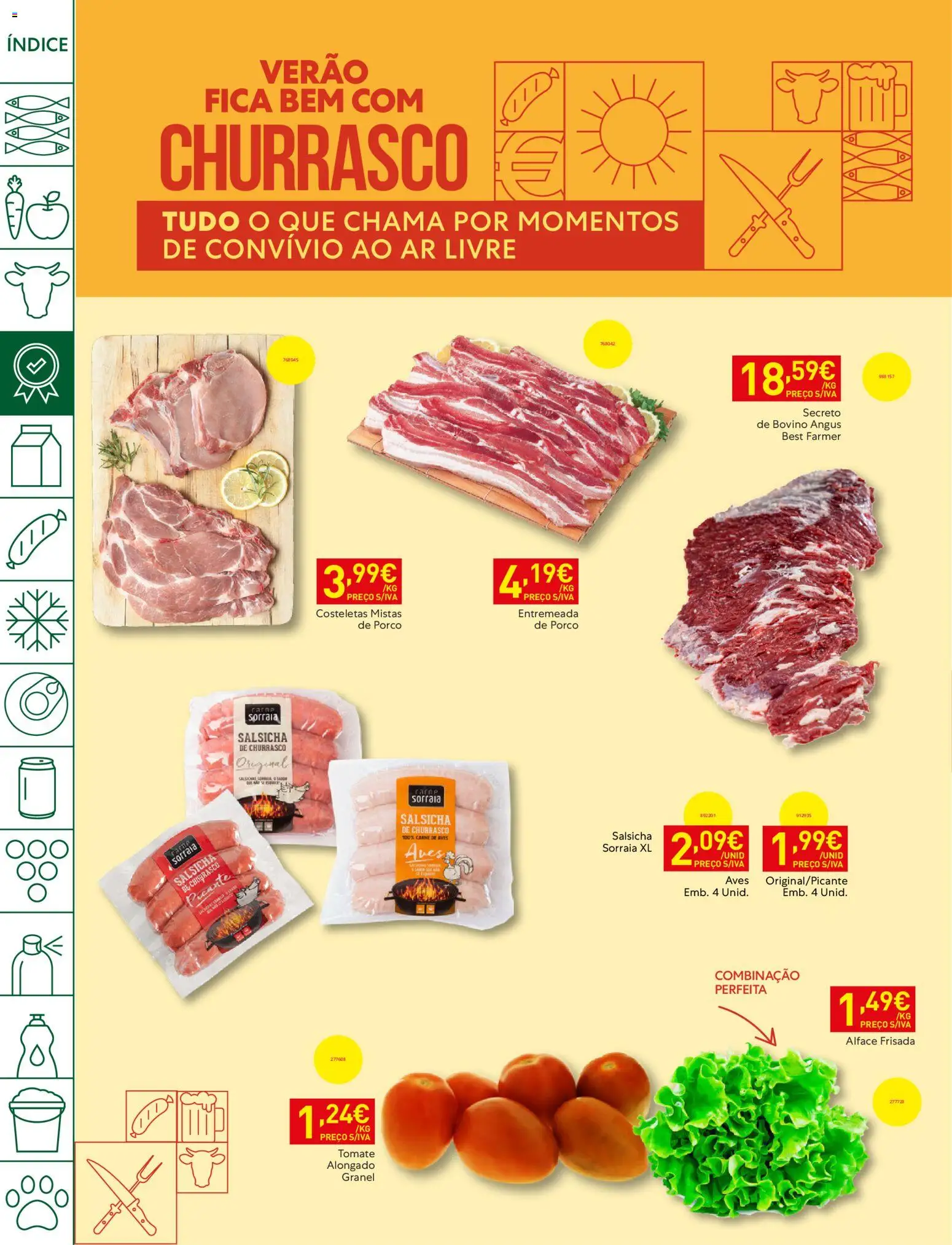 Recheio folheto Madeira │ válido de 21/07/2026 | Página: 6 | Produtos: Salsicha, Carne, Tomate, Alface