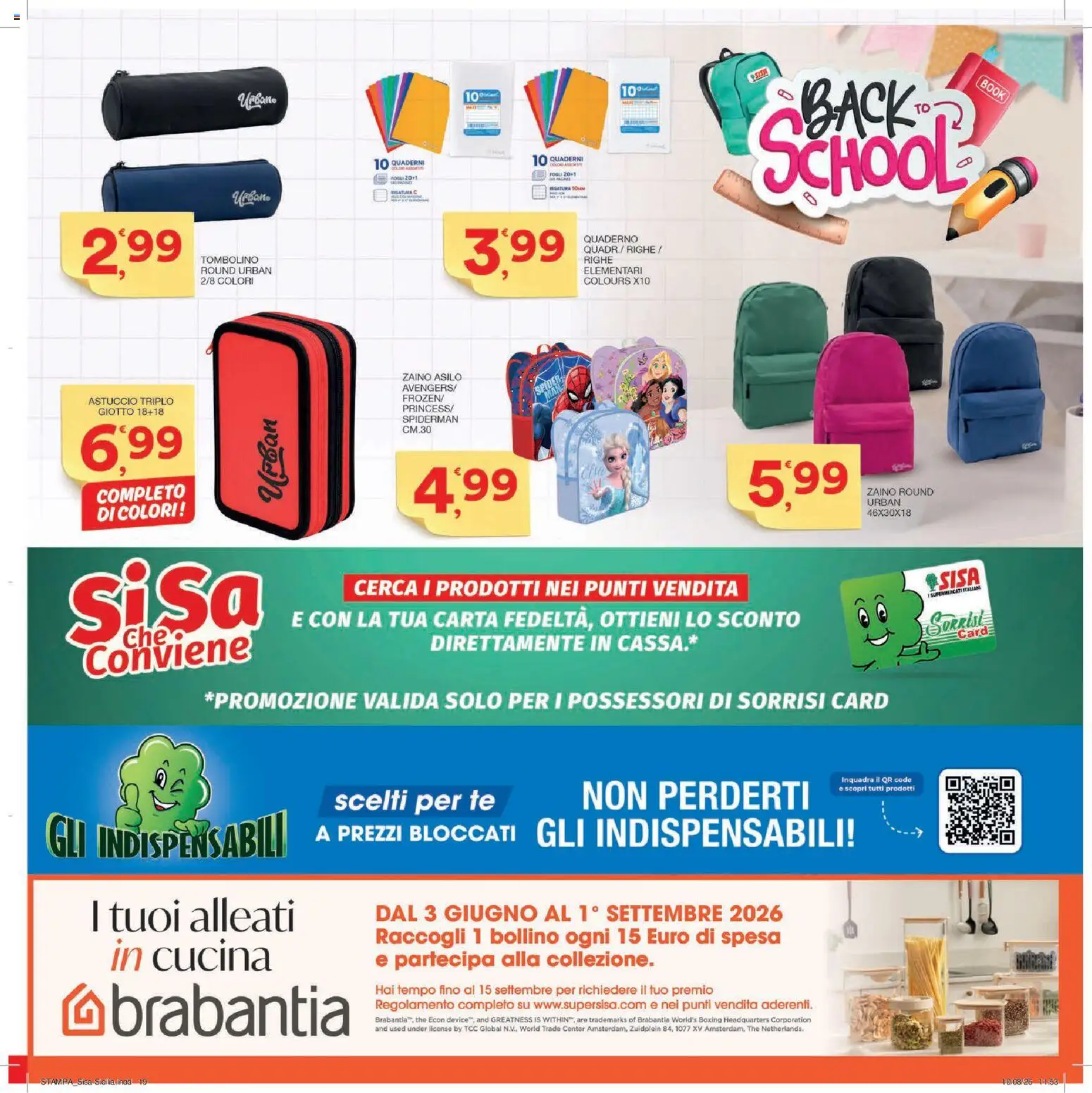 Volantino SISA del 27/08/2026 | Pagina: 19 | Prodotti: Tè, Zaino, The, Astuccio