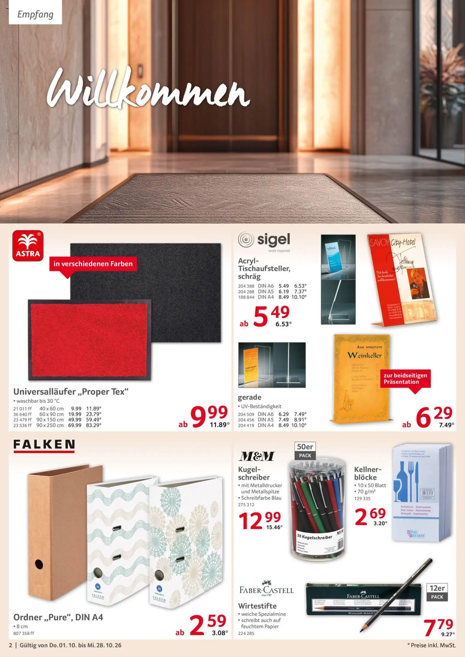 Selgros Gastro Angebote – gültig ab 01.10.2026 | Seite: 2 | Produkte: Astra, Notepad