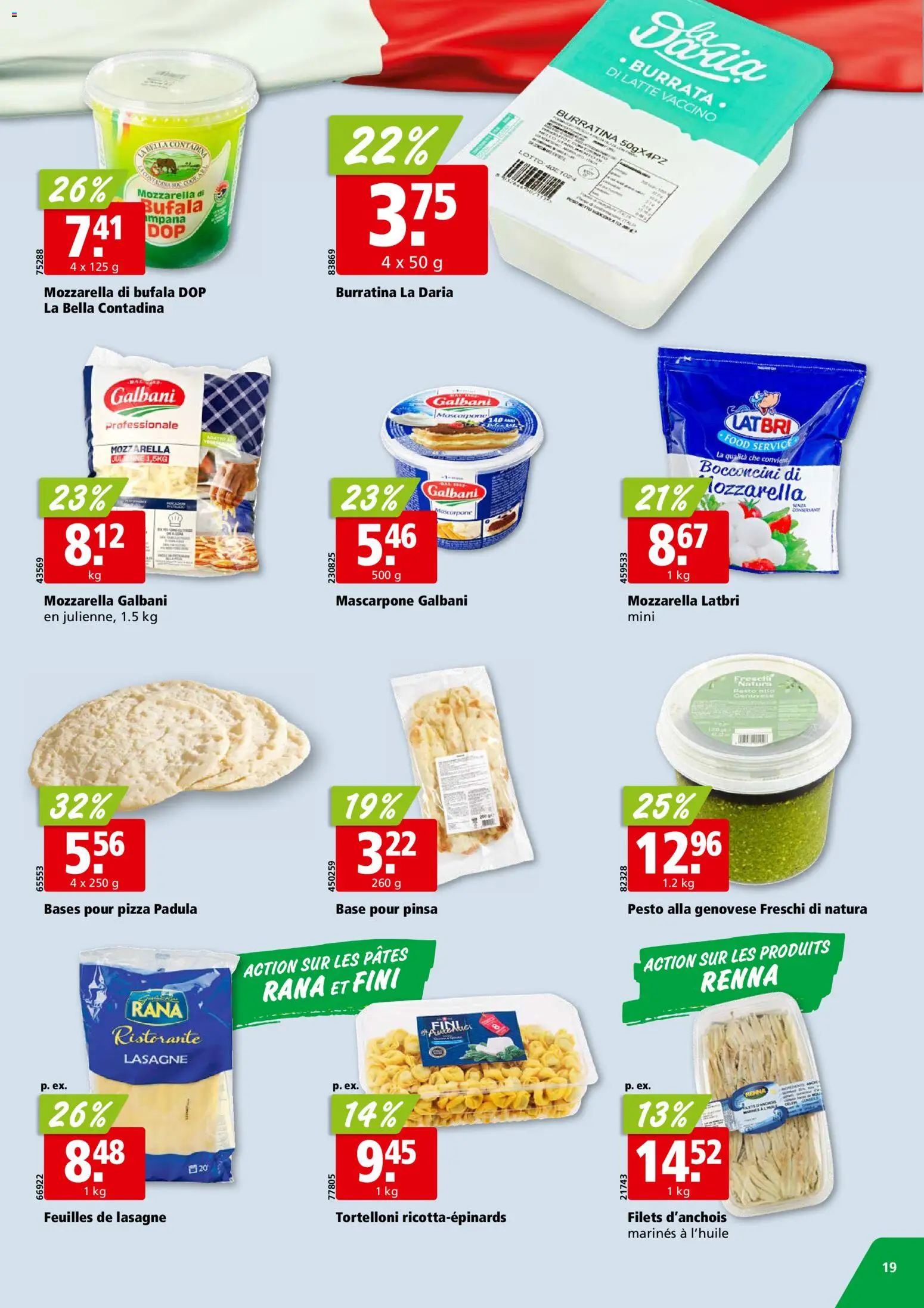 Aligro aktionen Chavannes, Matran, Genève, Sion – gültig ab 20.04.2026 | Seite: 19 | Produkte: Mascarpone, Fennikel, Pizza