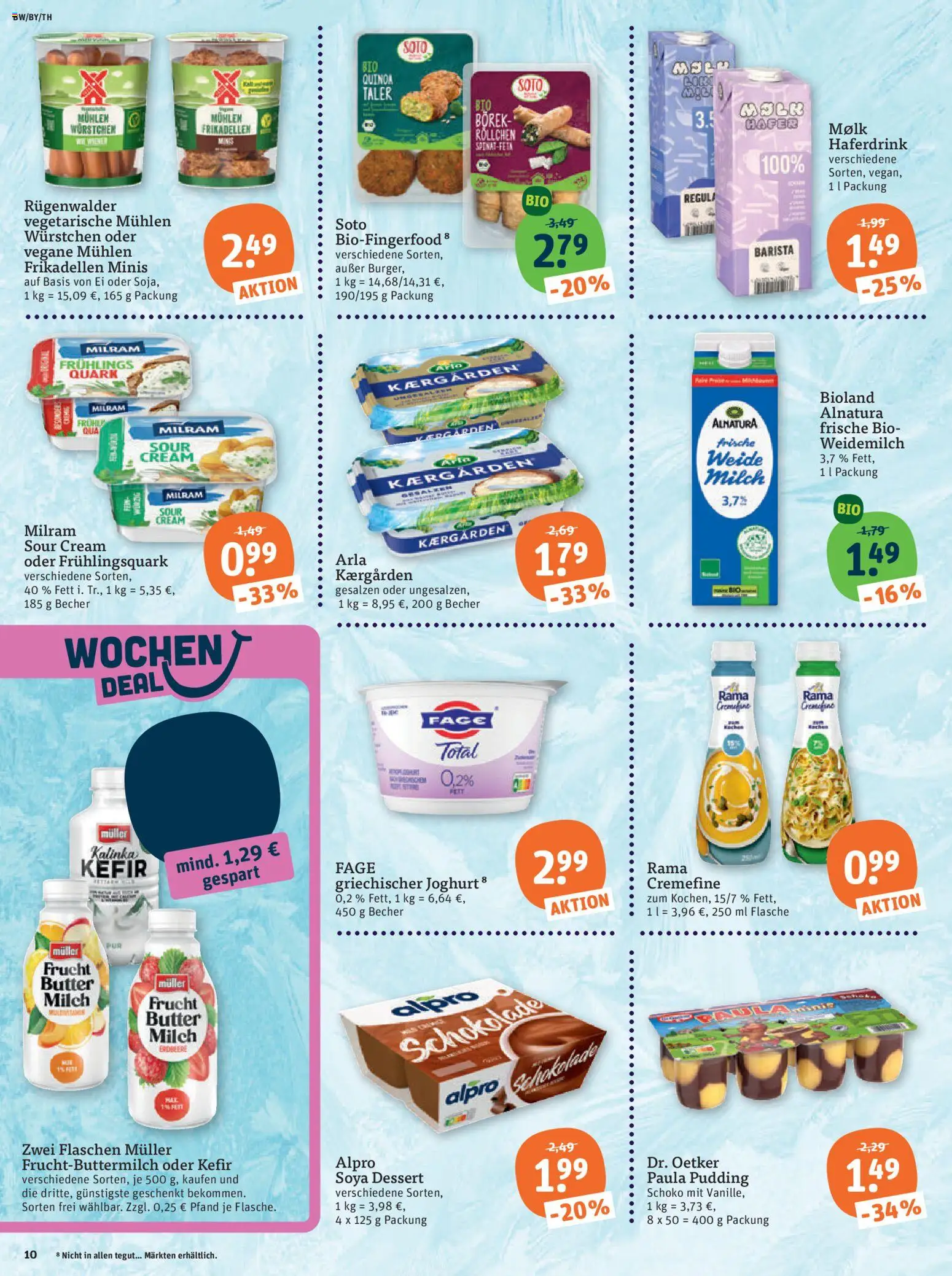 Tegut Prospekt – gültig ab 20.07.2026 | Seite: 12 | Produkte: Rama, Quark, Butter, Pudding