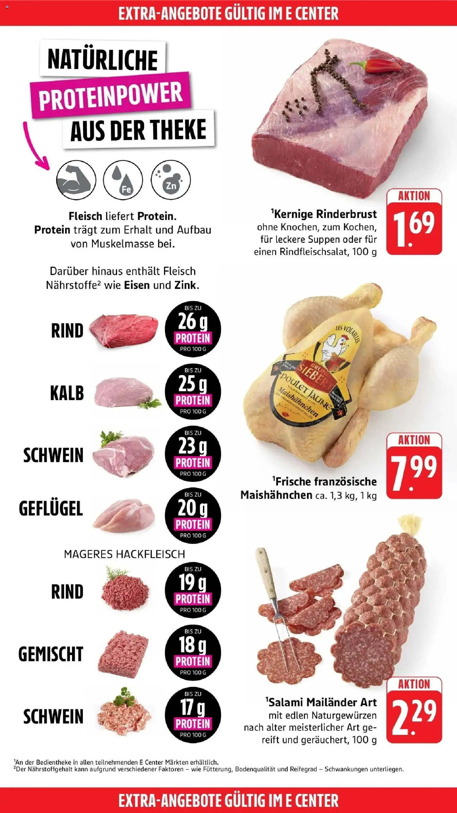 E center Prospekt Speyer (ab 28.09.2026) zum Blättern | Seite: 44 | Produkte: Theke, Fleisch, Hackfleisch