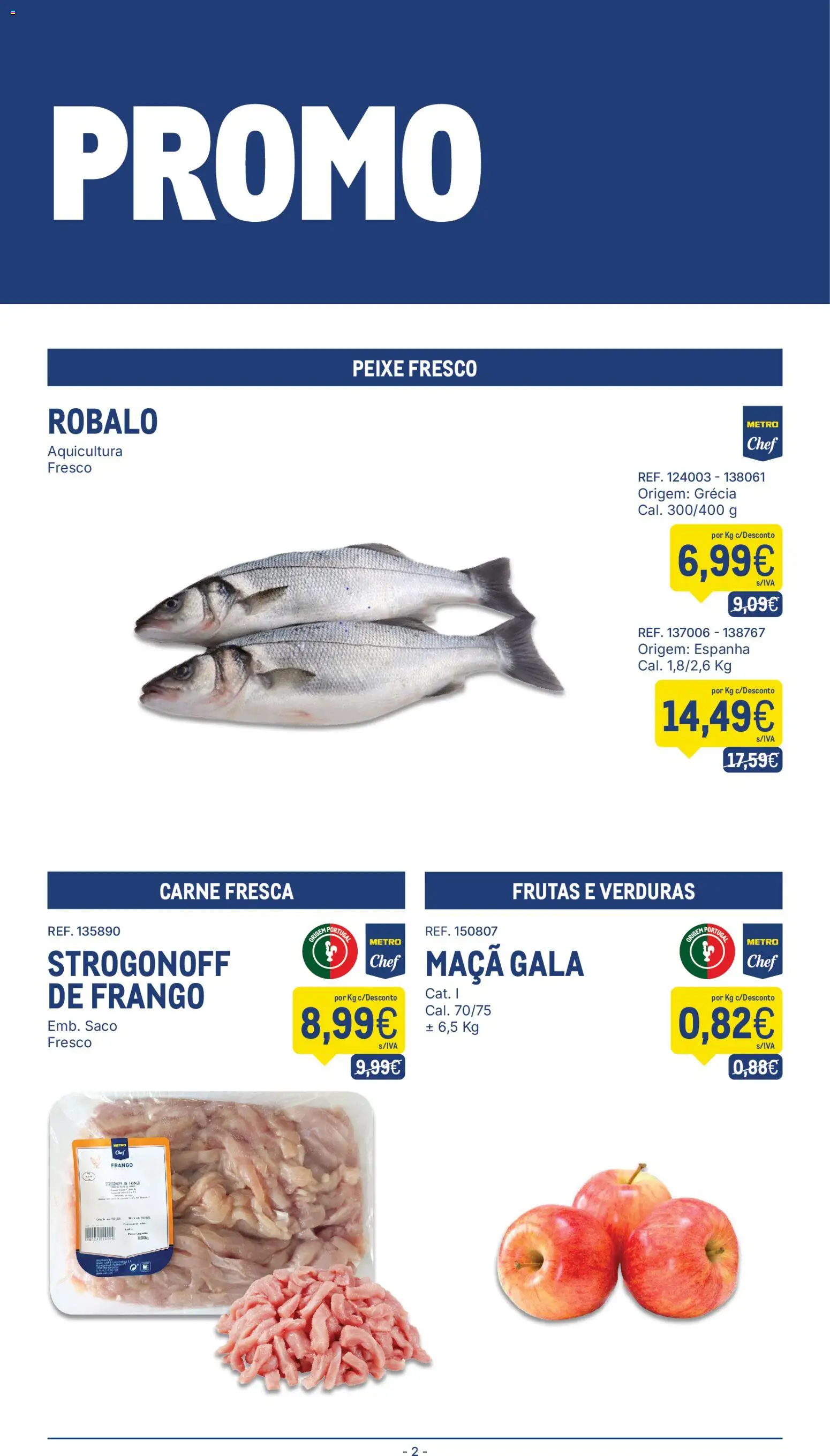 Makro Folheto │ válido de 22/09/2026 | Página: 2 | Produtos: Frango, Maça, Peixe, Carne