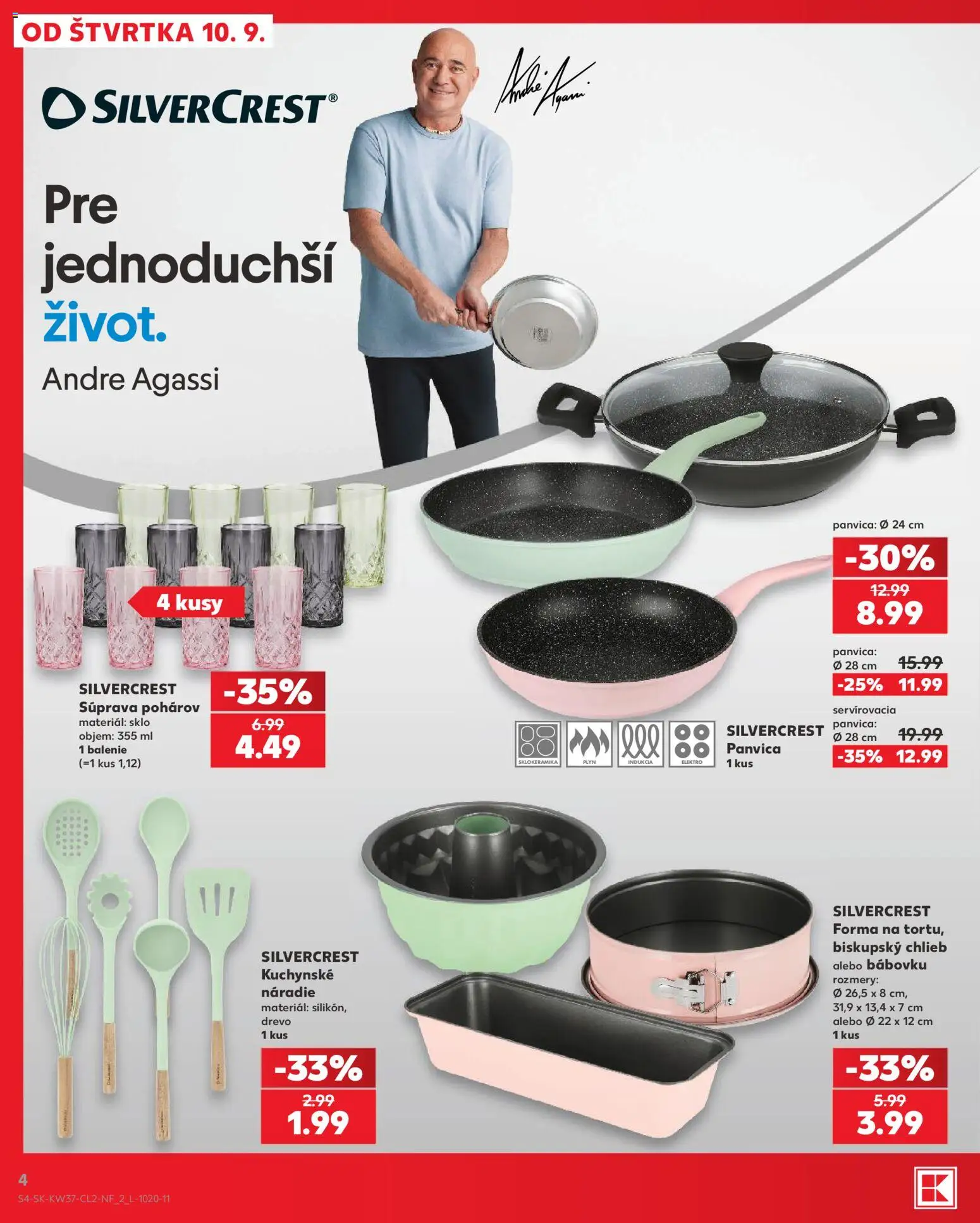 Kaufland SK akciós ujság - amely érvényes a következő dátumtól: 2026.09.10. | Oldal: 4 | Termékek: SilverCrest