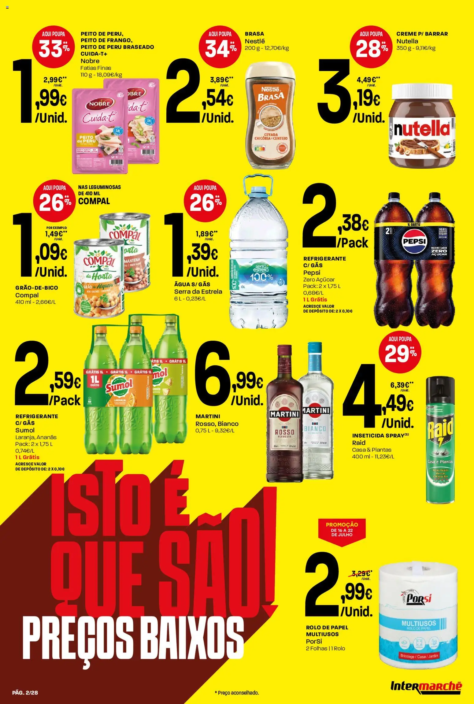 Intermarché Folheto Contact │ válido de 16/07/2026 | Página: 2 | Produtos: Refrigerante, Peru, Inseticida, Creme