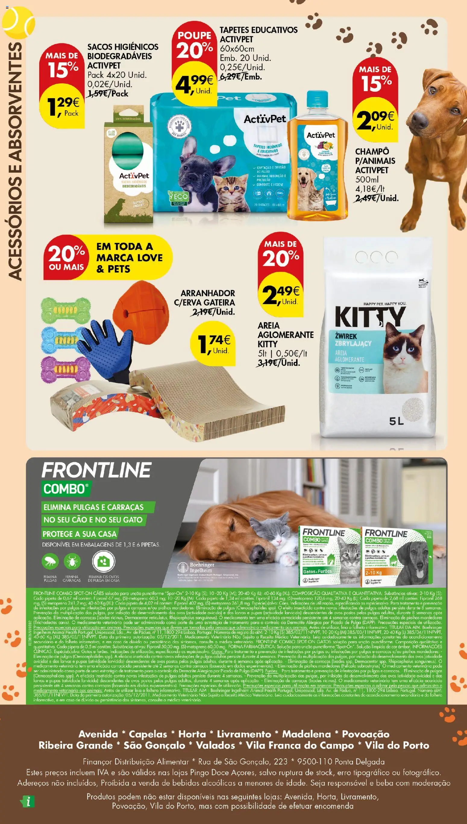 Pingo Doce Petfood Açores │ válido de 28.05.2026 | Página: 8 | Produtos: Areia, Shampoo, Inseticida, Ovos