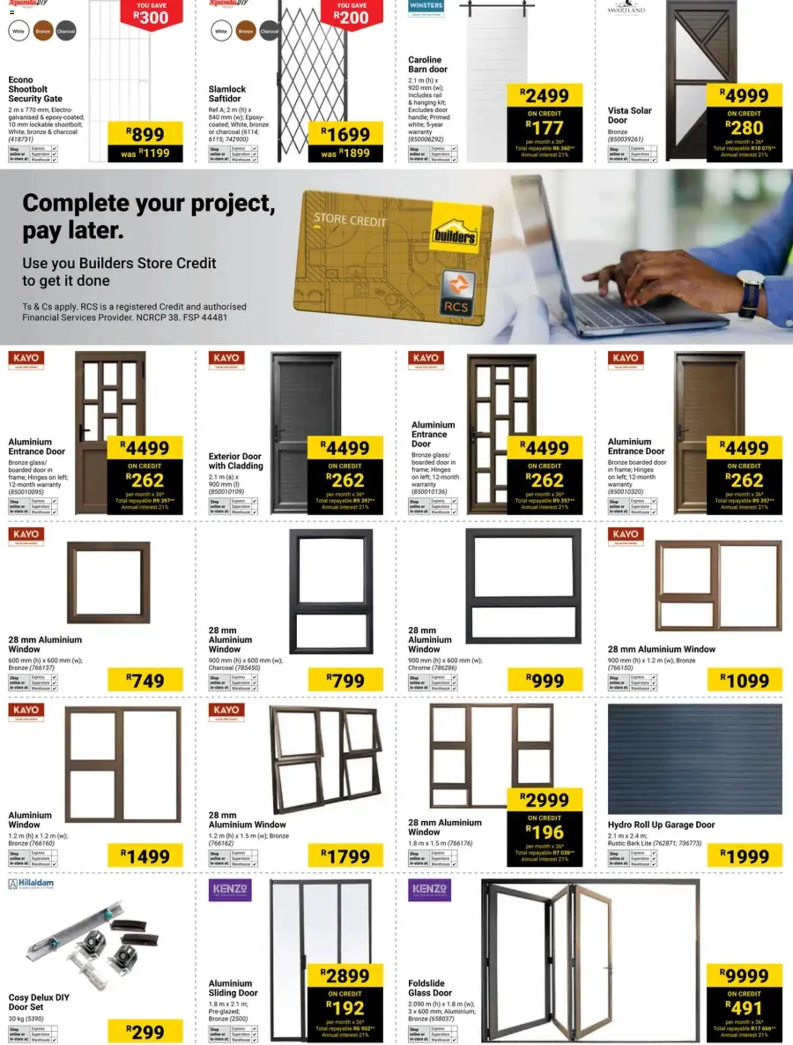 New Builders catalogue – valid from 16.06.2026 | Page: 3