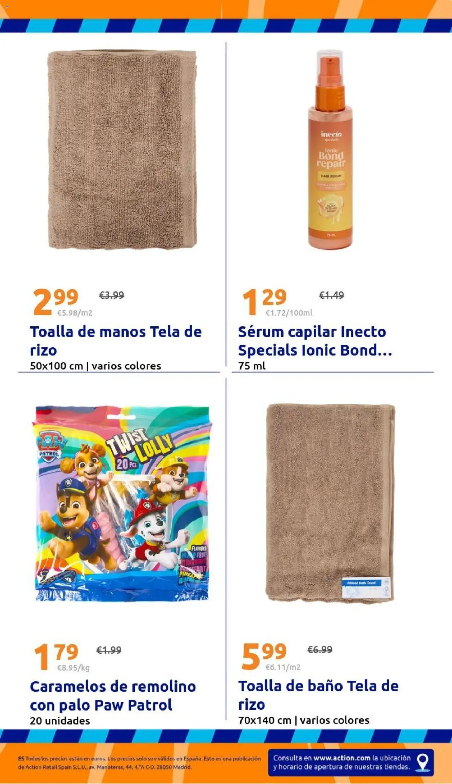 Action folleto │ válido desde el 13.05.2026 | Página: 29 | Productos: Toalla de manos, Toalla de baño, Sérum, Baño