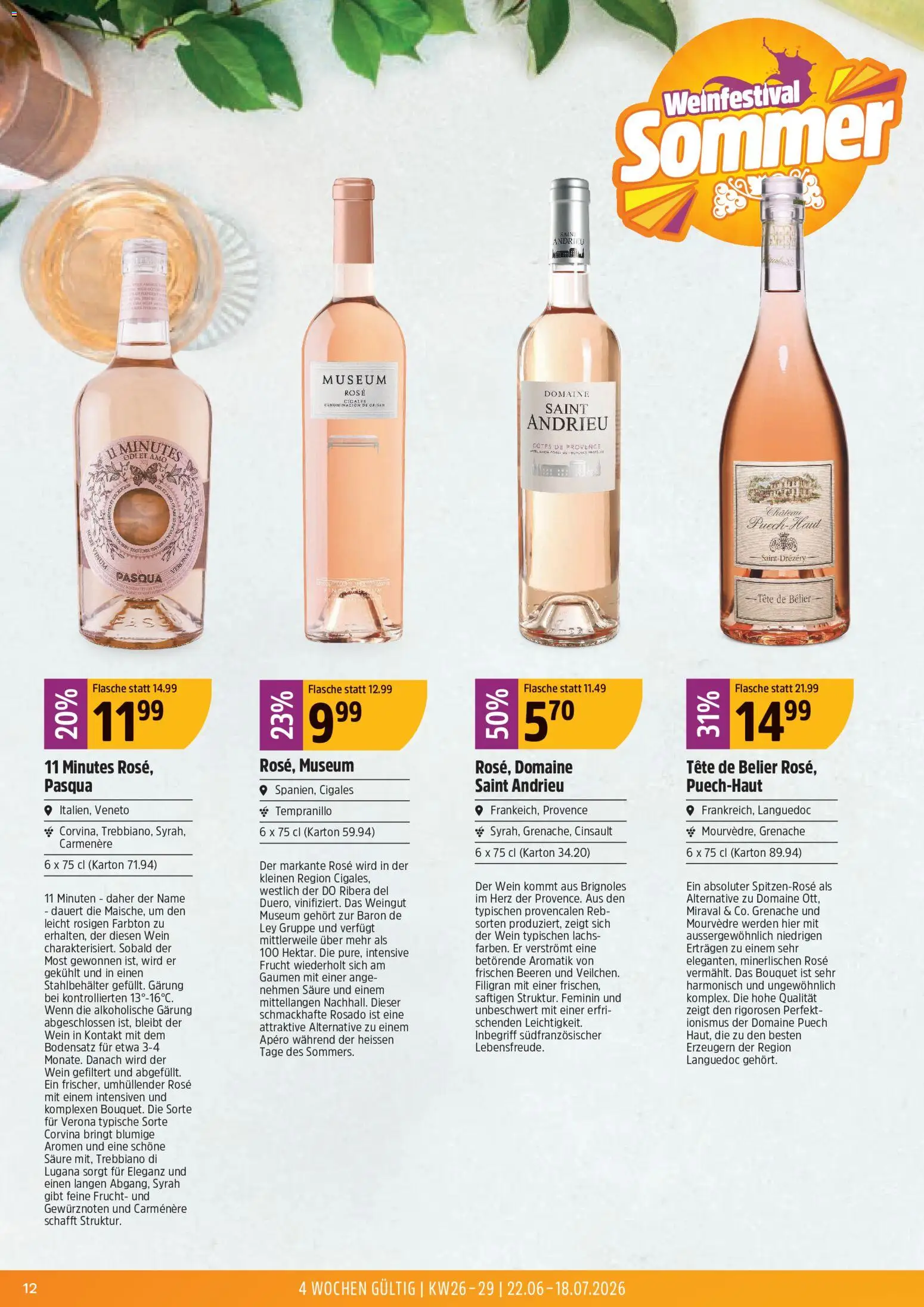 TopCC aktionen Sommer Weinfestival – gültig ab 22.06.2026 | Seite: 12 | Produkte: Lachs, Wein