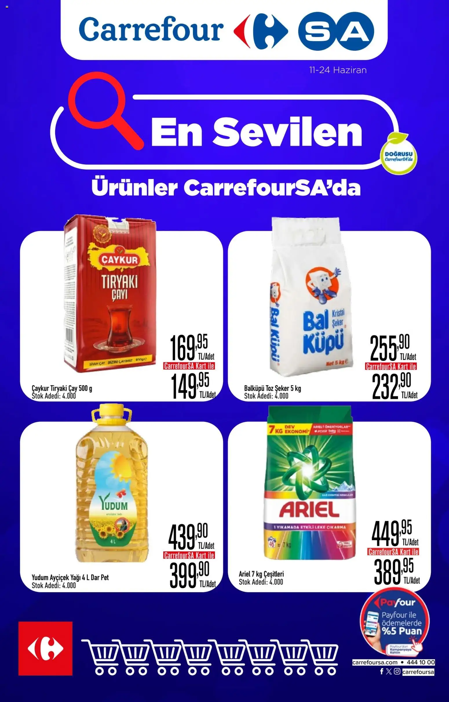 CarrefourSA Katalog - 11.06.2026 tarihinden itibaren geçerlidir | Sayfa: 1 | Ürünler: Çay, Şeker, Toz şeker