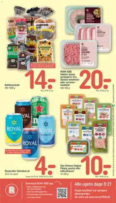 Rema 1000 - Tilbudsavis uge 30 gyldig fra 19/07/2026 | Side: 22 | Produkter: Brød, Øl, Spegepølse, Rullepølse