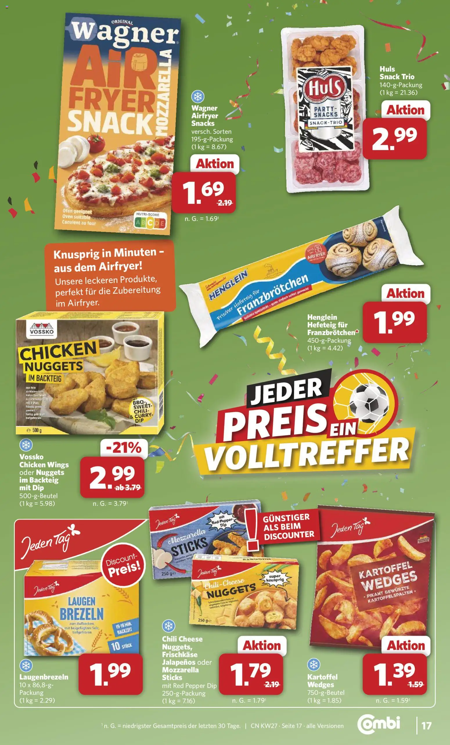 Combi Prospekt – gültig ab 29.06.2026 | Seite: 17 | Produkte: Ofen, Mozzarella, Chili, Frischkase