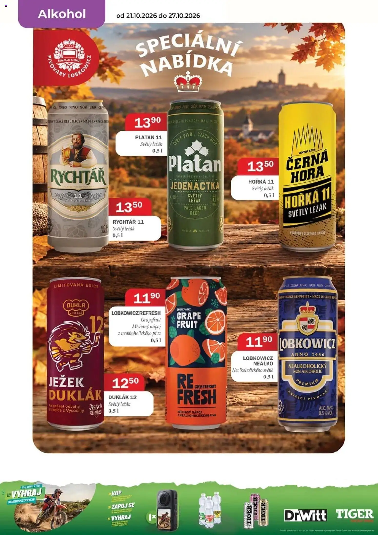 Tamda Foods leták od 21.10.2026 | Strana: 18 | Produkty: Míchaný nápoj, Tiger, Grapefruit, Drwitt