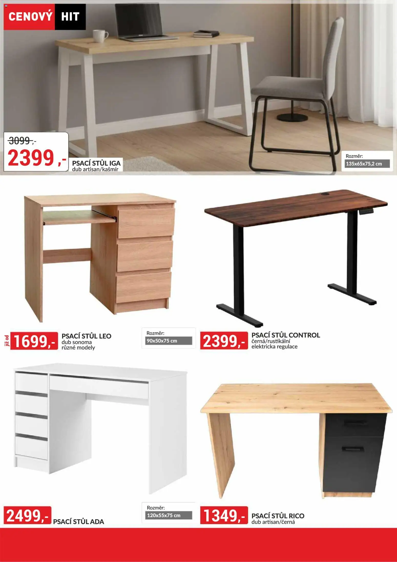 BAUMAX leták - Moderní bydlení od 01.09.2026 | Strana: 2 | Produkty: Modely, Stůl, Psací stůl