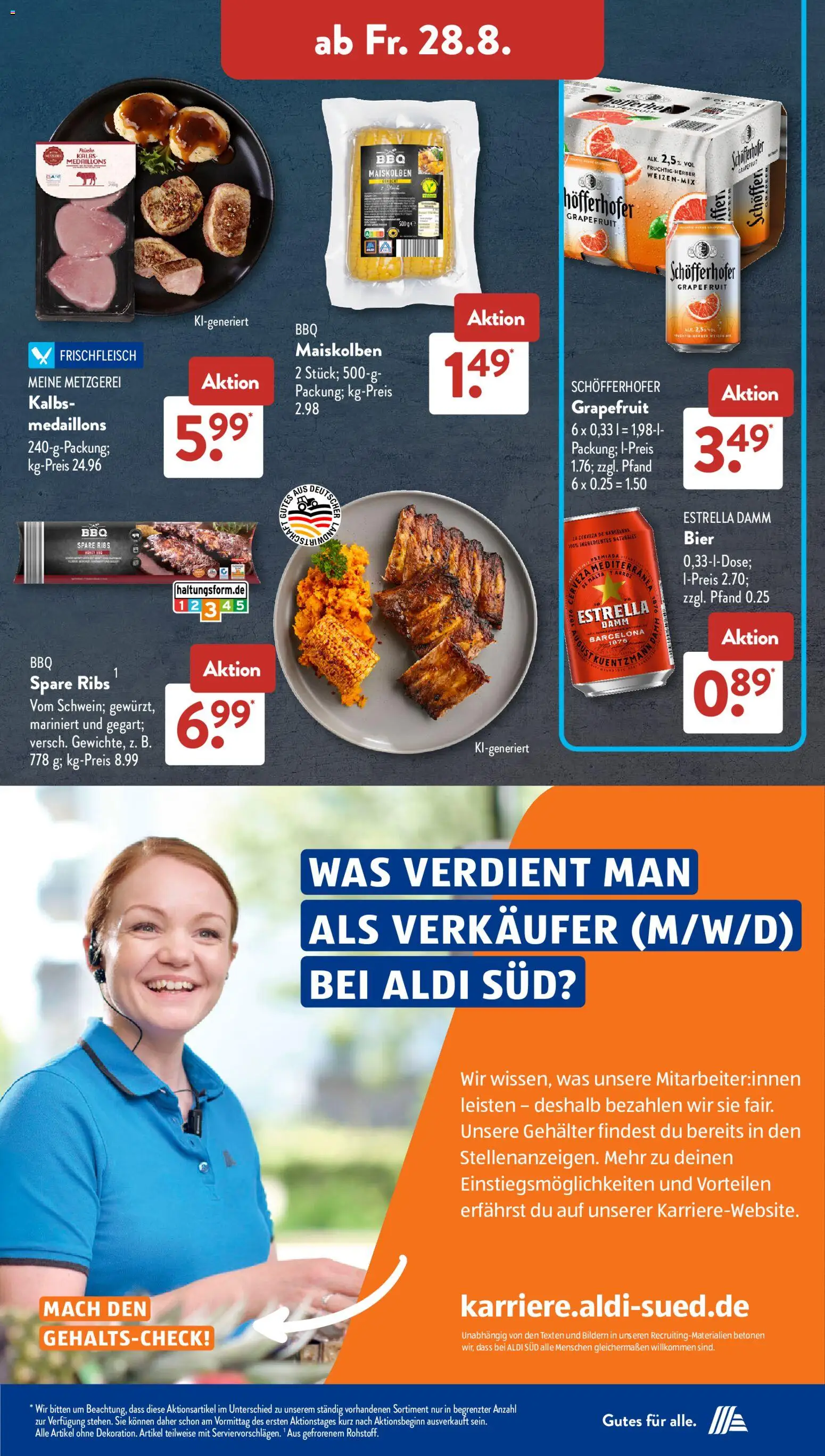 Aldi Süd Prospekt – gültig ab 24.08.2026 | Seite: 24 | Produkte: Spare ribs, Grapefruit