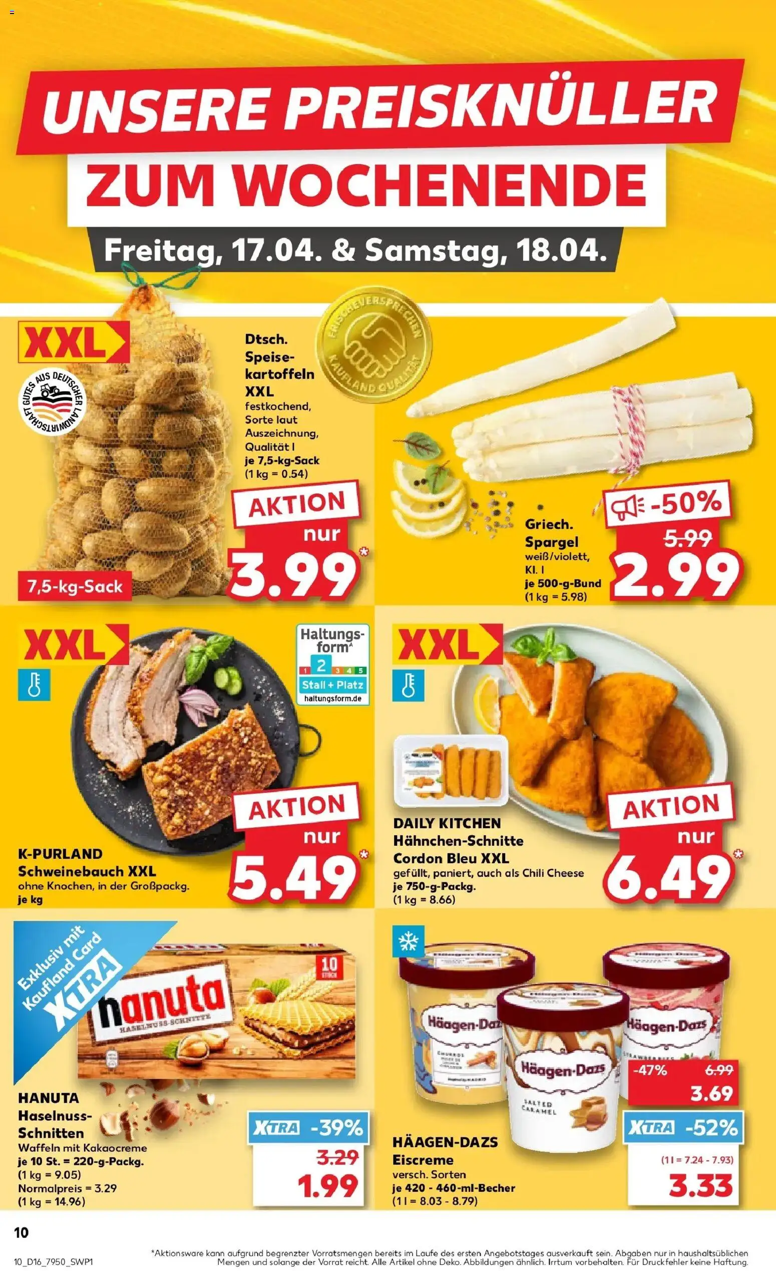 Kaufland Prospekt Bückeburg	 – gültig ab 13.04.2026 | Seite: 22 | Produkte: Schweinebauch, Spargel, Waffeln, Chili