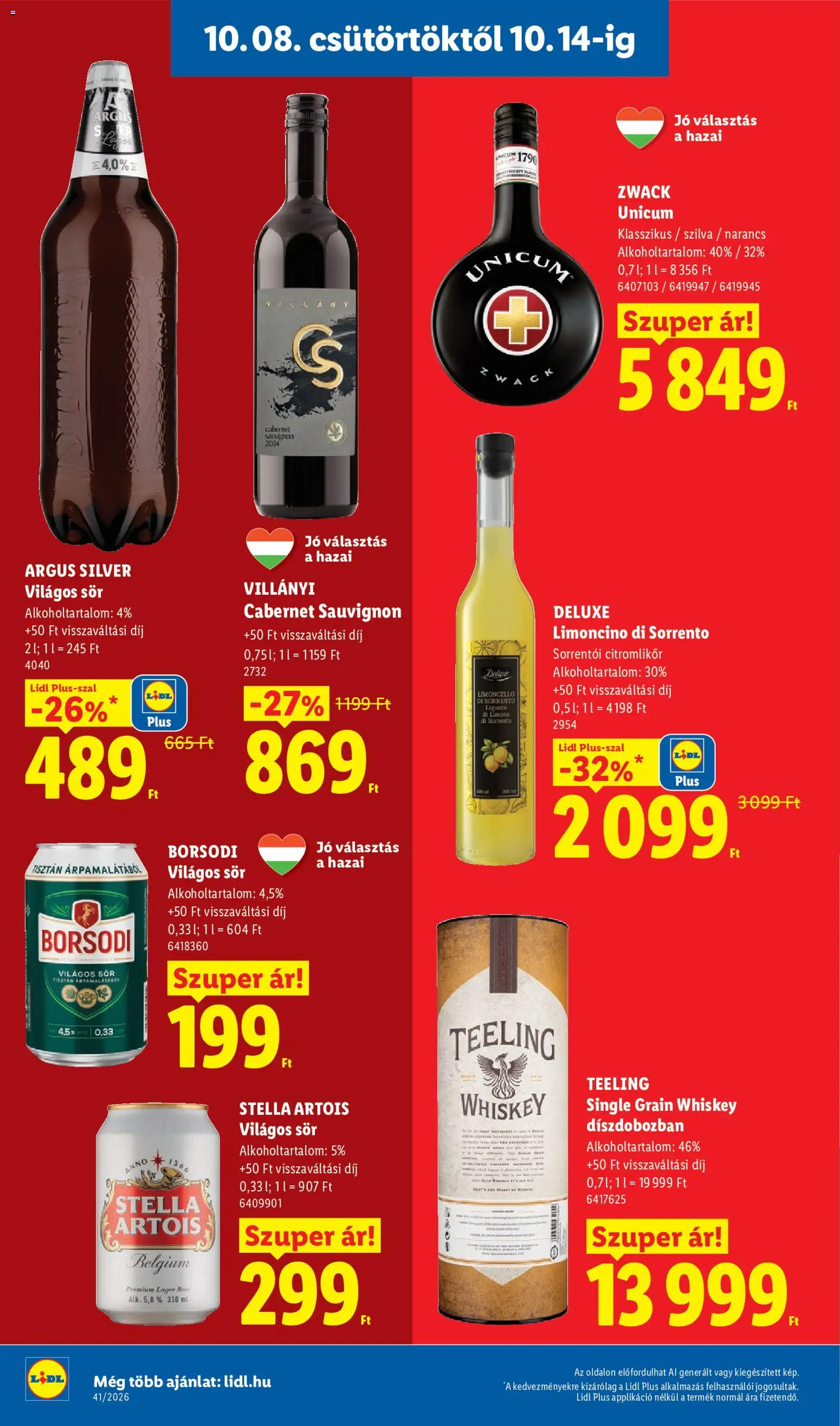 Lidl akciós ujság - amely érvényes a következő dátumtól: 2026.10.08. | Oldal: 14
