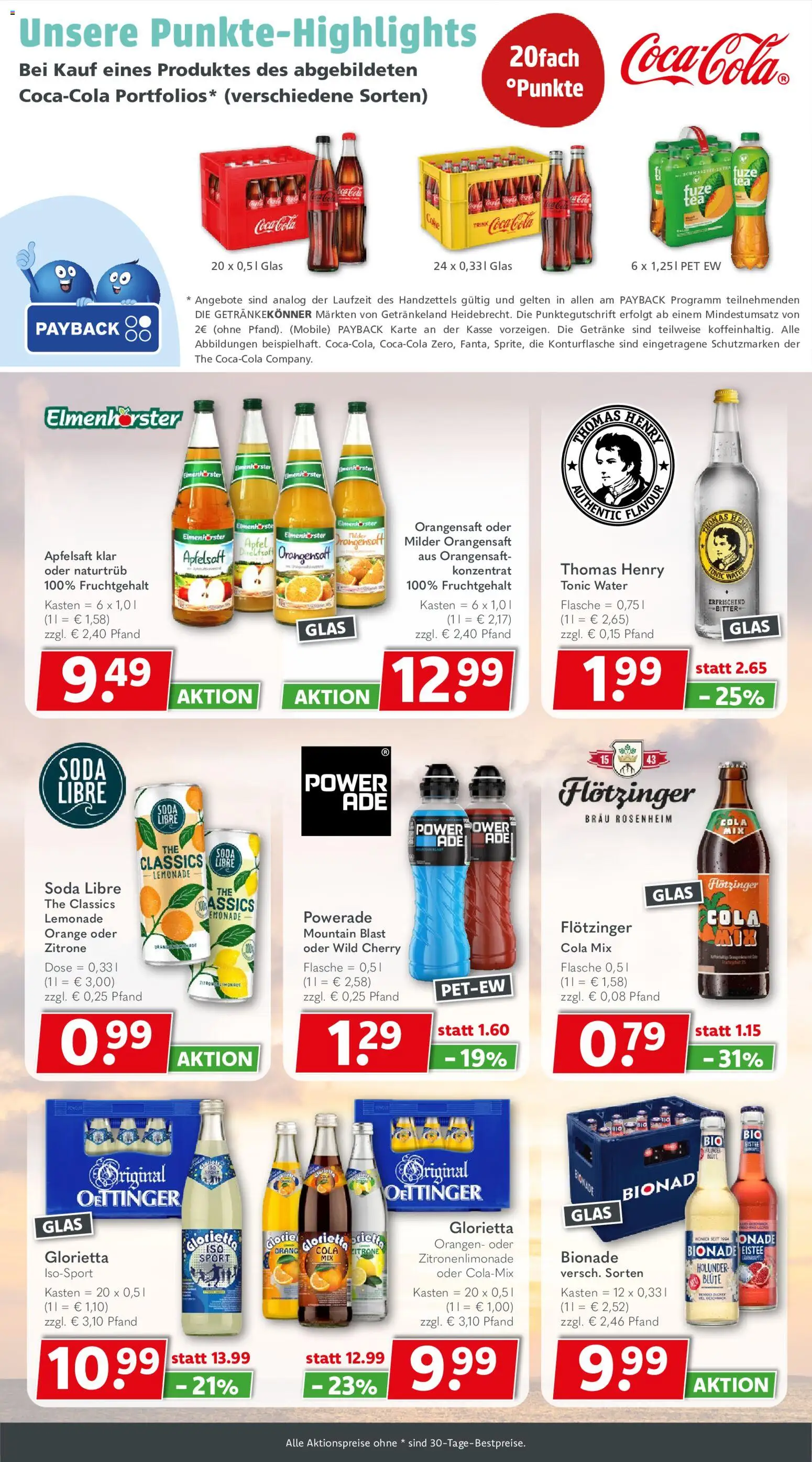 Getränkeland Prospekt – gültig ab 17.08.2026 | Seite: 7 | Produkte: Coca cola, Orangensaft, Apfelsaft, Zitrone