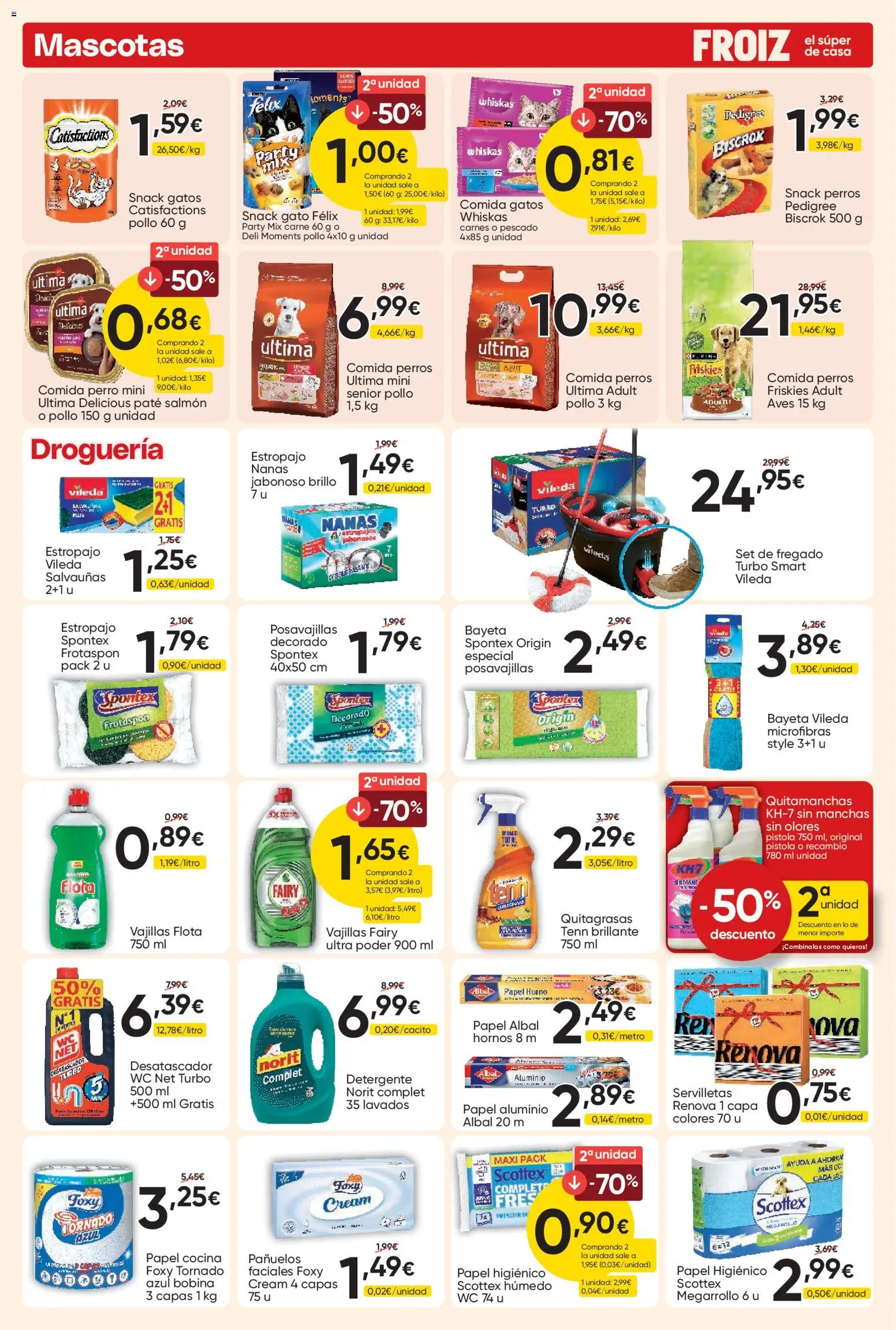 Froiz folleto │ válido desde el 15/09/2026 | Página: 14 | Productos: Detergente, Papel higienico, Pescado, Carne