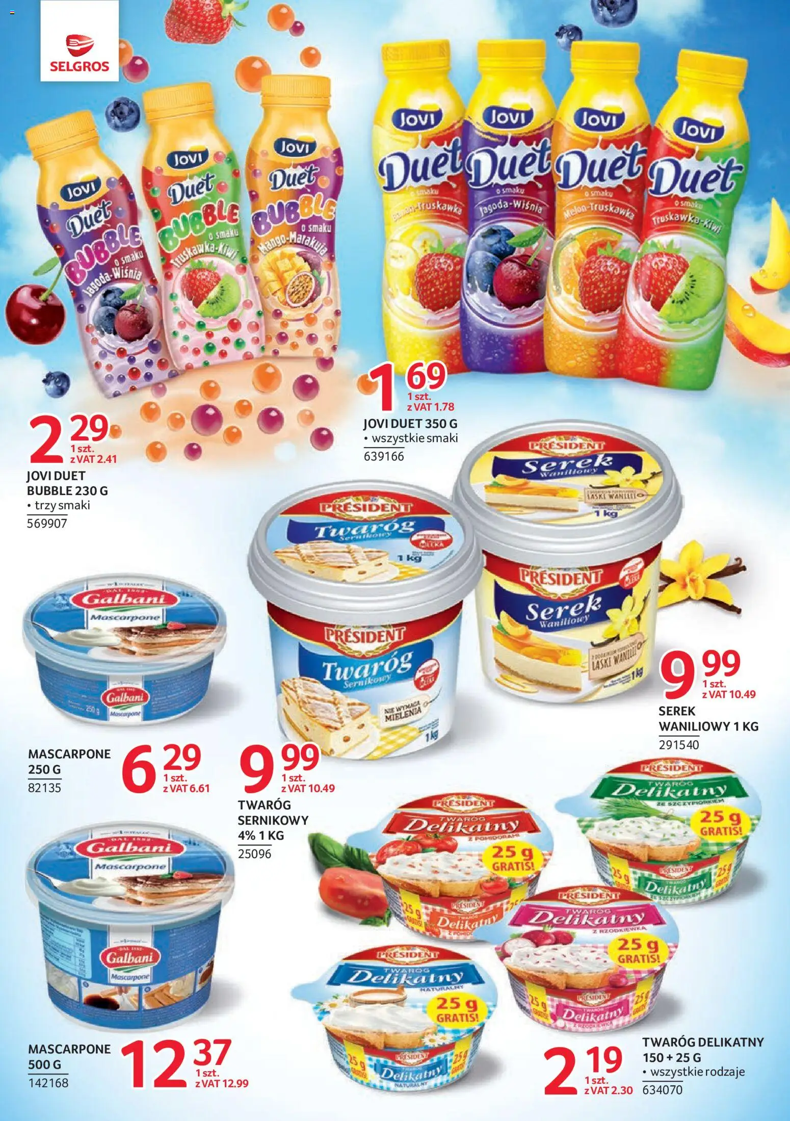 Selgros cash&carry gazetka - Markowe produkty od 16.07.2026 | Strona: 2 | Produkty: Serek, Mascarpone, Twaróg
