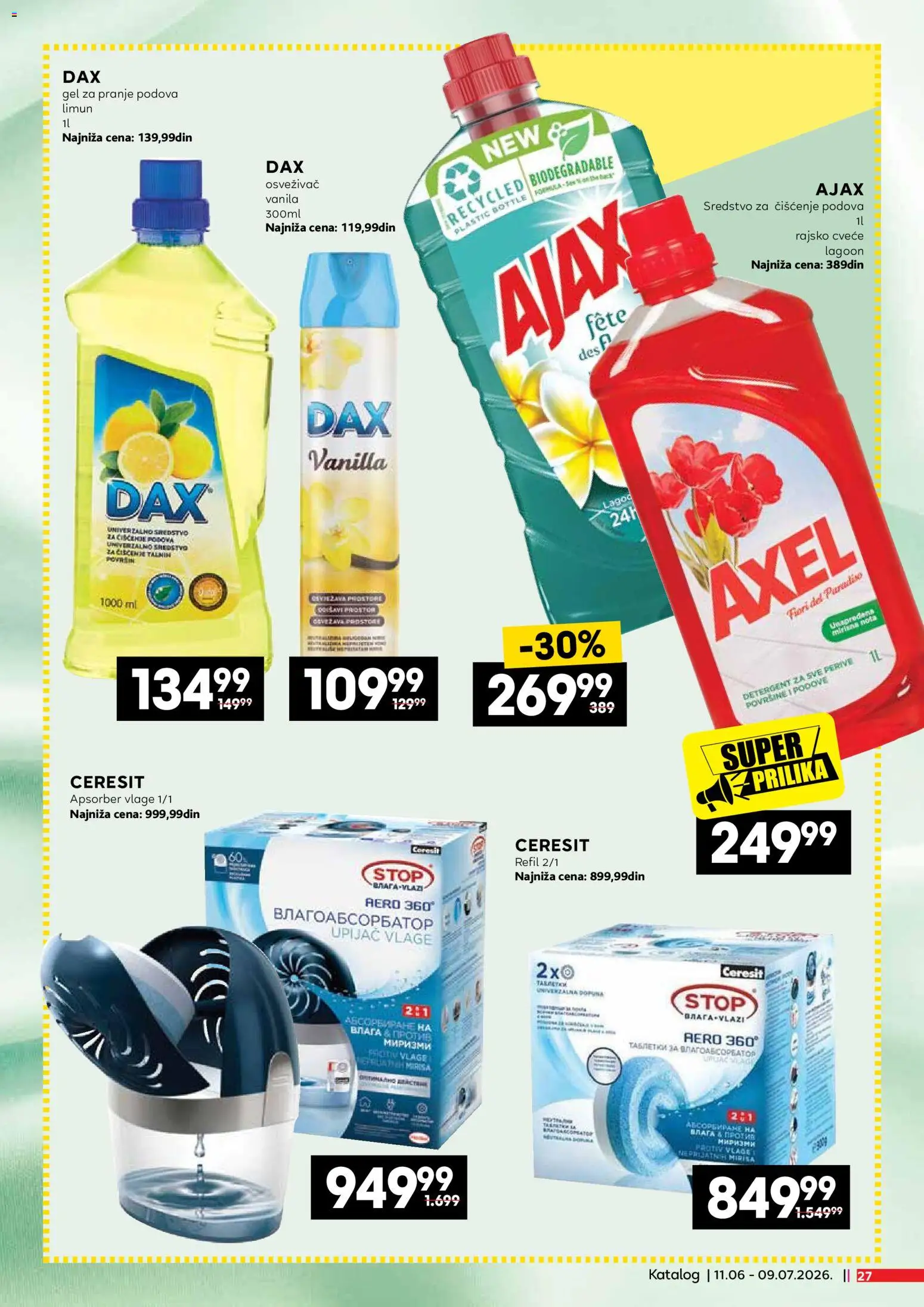 Mercator katalog - važi od 11.06.2026 | Strana: 27 | Proizvode: Limun, Ajax, Cvece