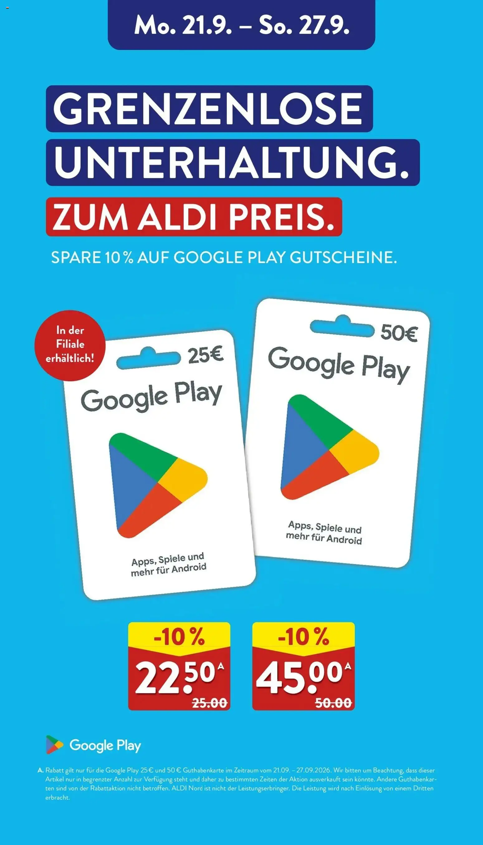 Aldi Aktueller Prospekt (ab 21.09.2026) » Angebote Online | Seite: 40