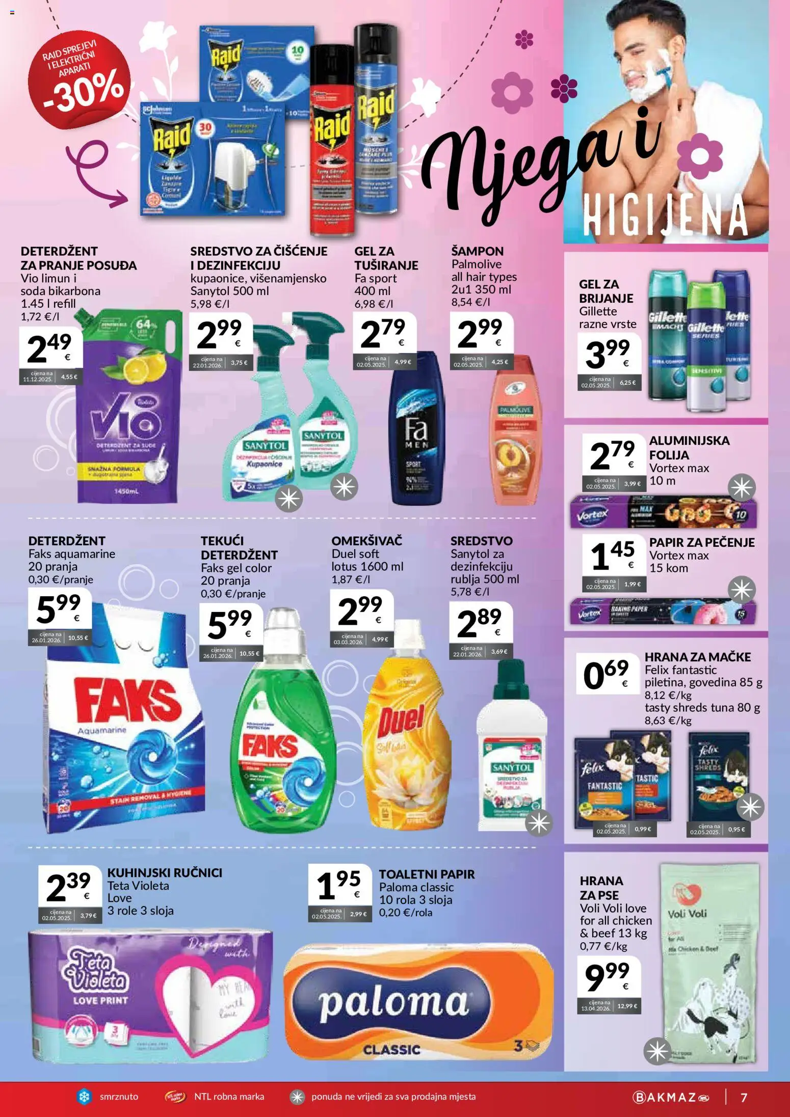 Bakmaz katalog | vrijedi od 10.06.2026 | Stranica: 7 | Proizvodi: Pita, Deterdžent, Govedina, Limun