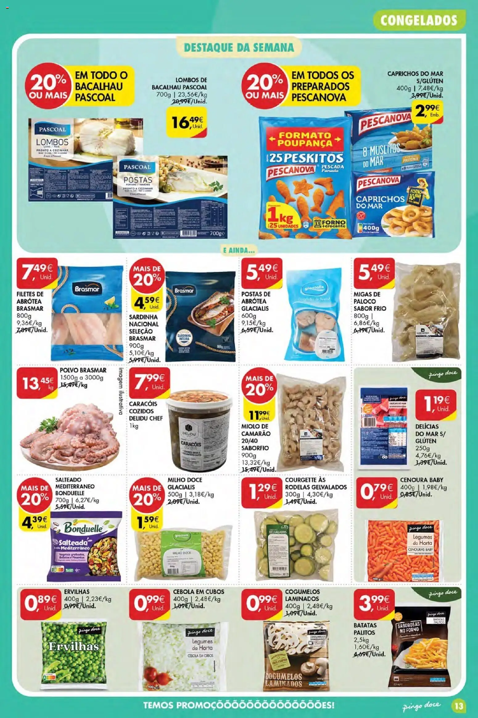Pingo Doce Poupe Esta Semana Madeira │ válido de 11.06.2026 | Página: 13 | Produtos: Forno, Pescada, Camarão, Milho