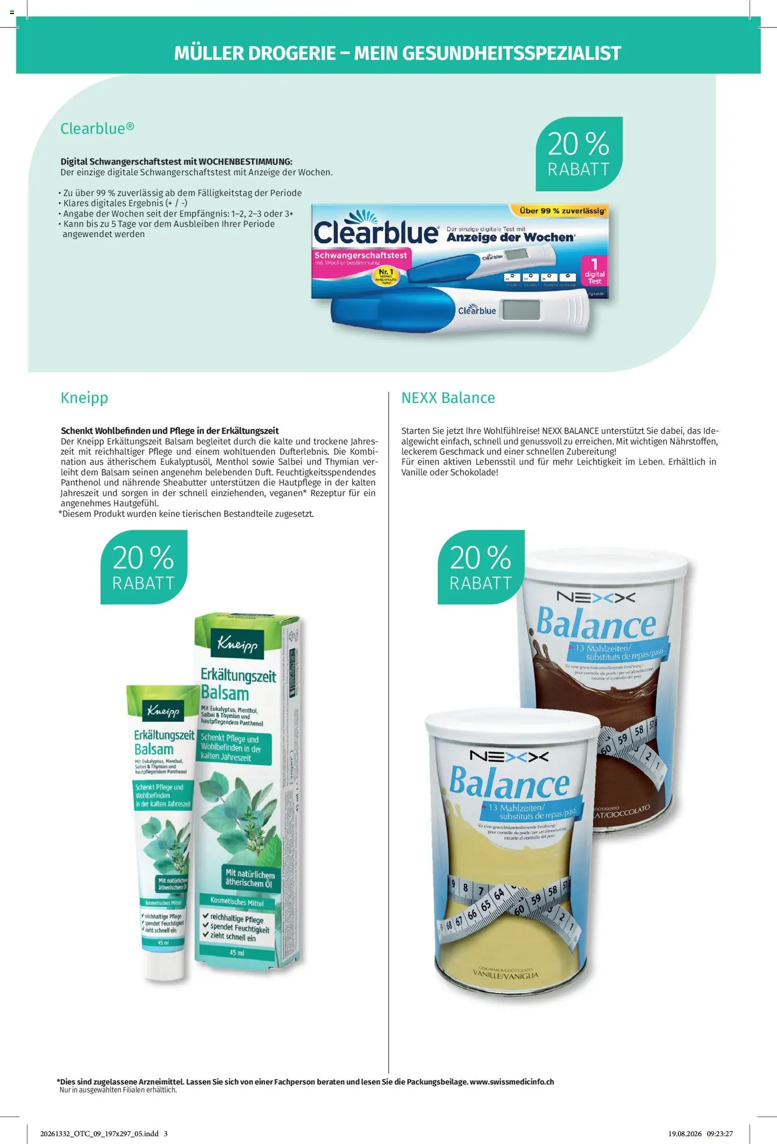 Müller aktionen Gesundheit – gültig ab 03.09.2026 | Seite: 3 | Produkte: Vanille, Öl, Schokolade
