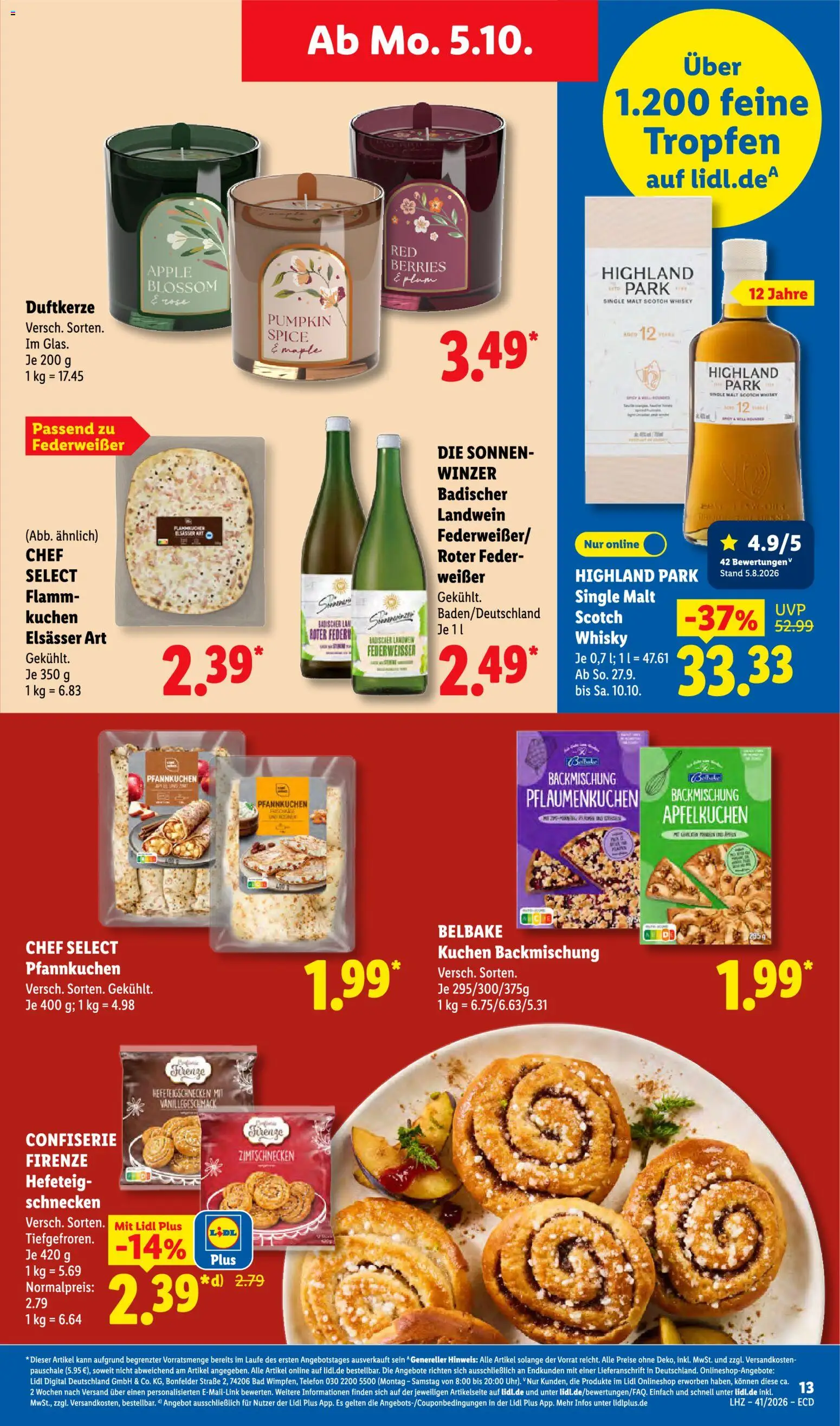 Lidl Německo leták od 05.10.2026 | Strana: 23 | Produkty: Whisky, Telefon, Apple