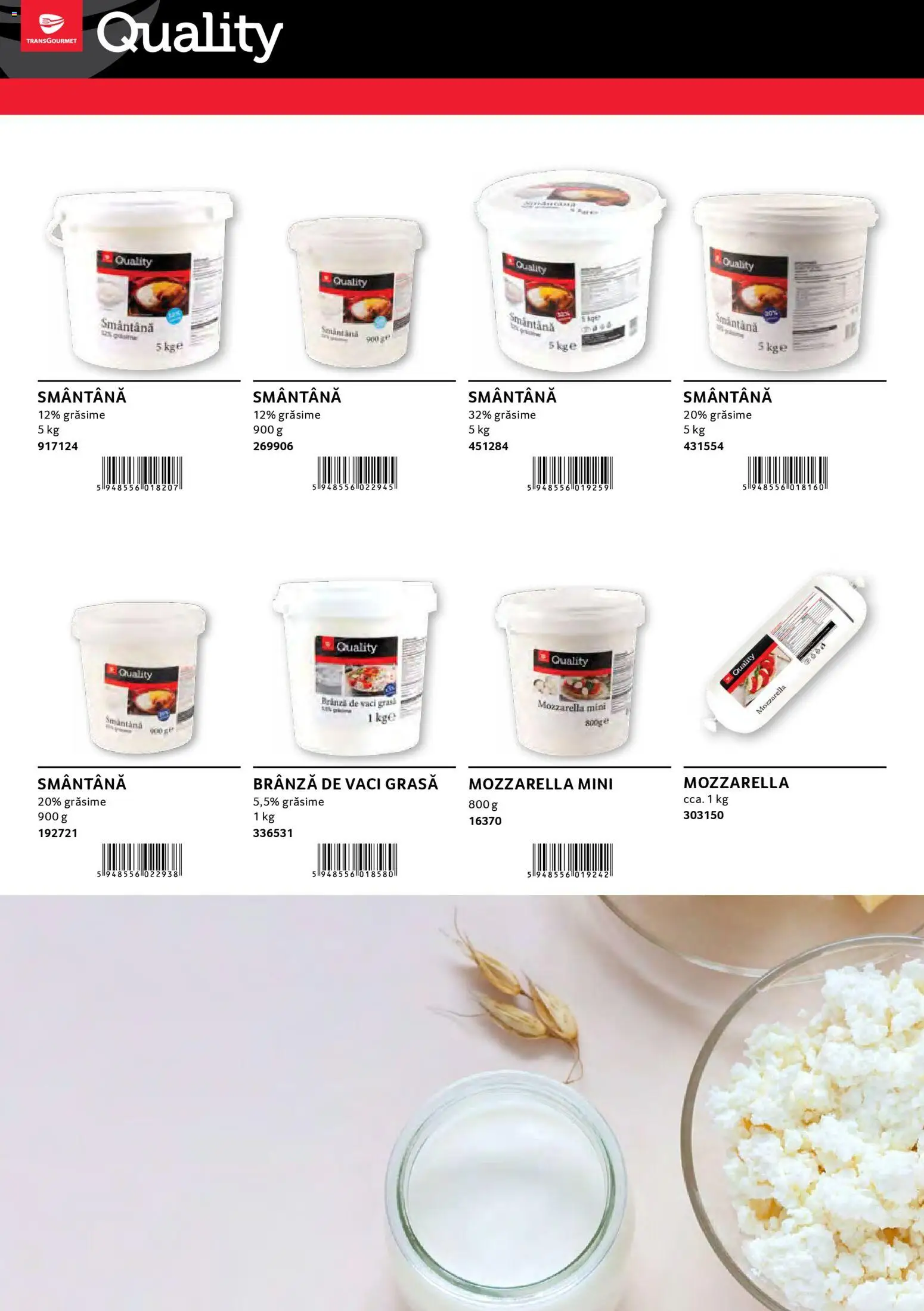 Noul catalog Selgros – valabil de la 30.01.2026 | Pagină: 20 | Produse: Mozzarella, Brânză, Smântână