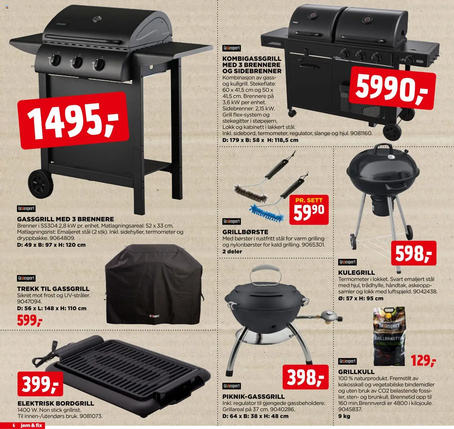 {H1} | Side: 6 | Produkter: Добірні планки, Kabinett, Grill, Termometer