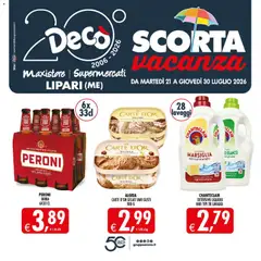 Anteprima del volantino Decò volantino Maxistore, Supermercati Lipari valido a partire dal 21/07/2026