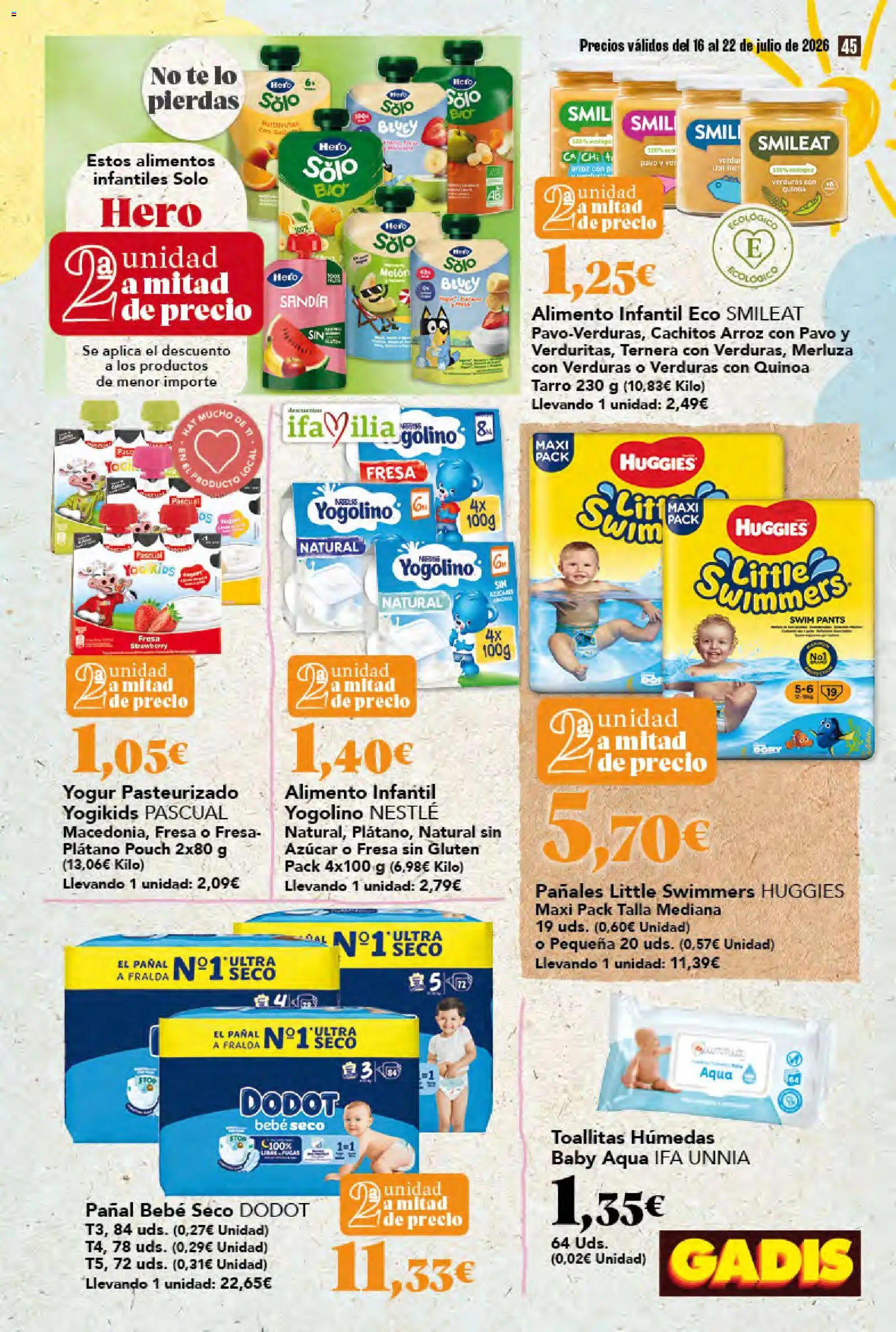 Gadis folleto │ válido desde el 16/07/2026 | Página: 45 | Productos: Arroz, Té, Sandía, Κούβα