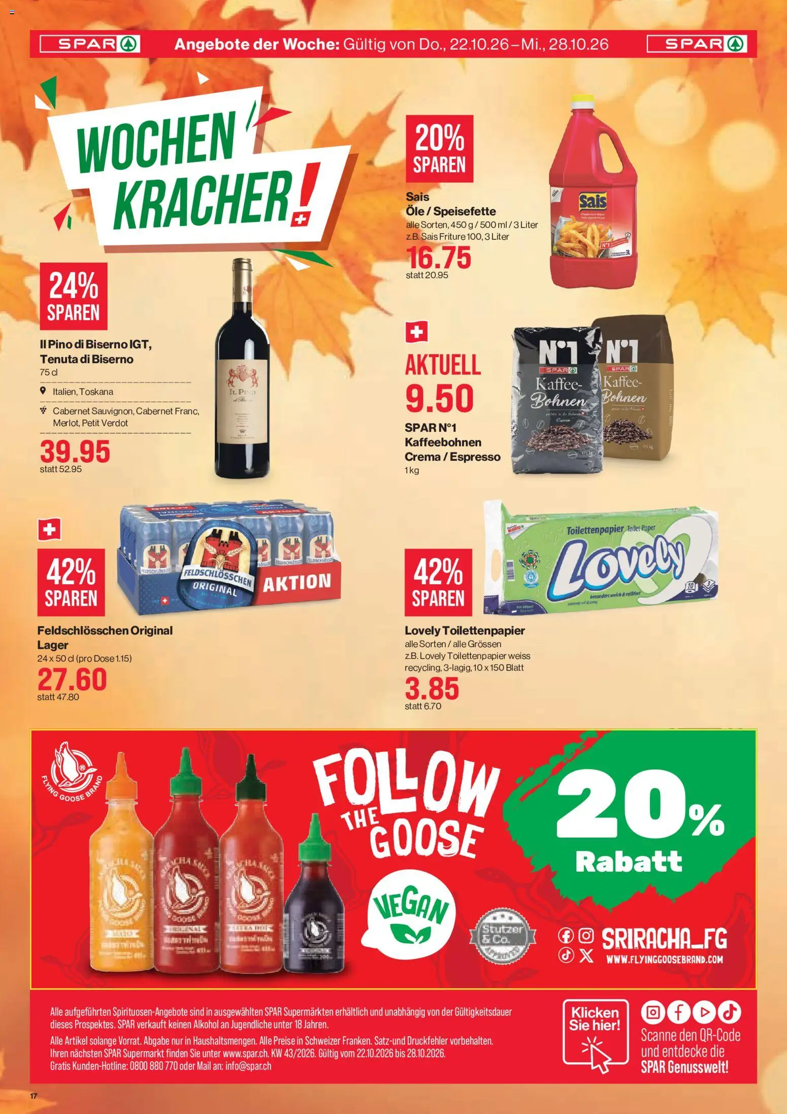 SPAR aktionen – gültig ab 22.10.2026 | Seite: 17