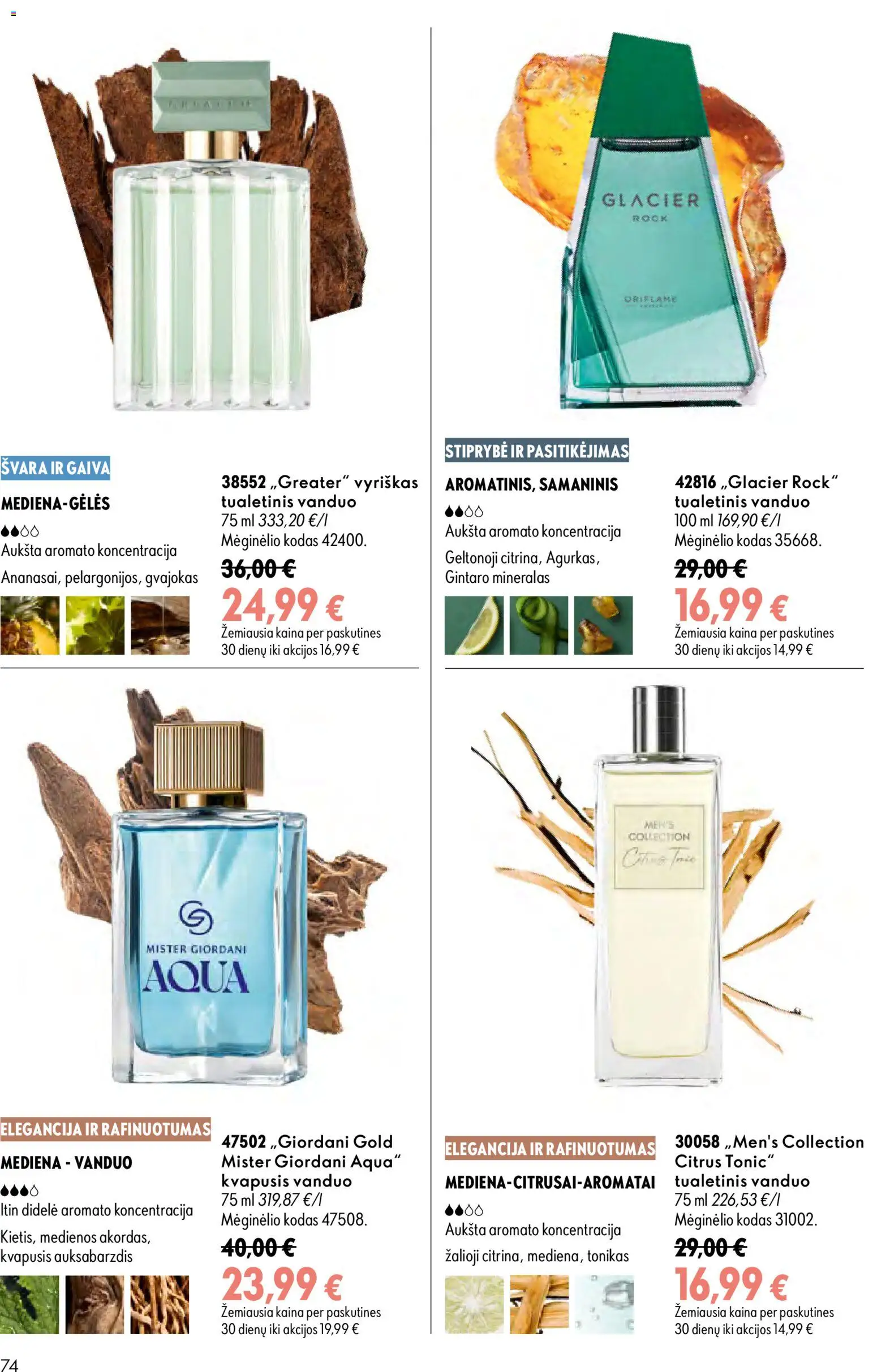Oriflame akcijos nuo 2026.08.05 | Puslapis: 74 | Prekių: Kvapusis vanduo, Vanduo, Tonikas, Tualetinis vanduo