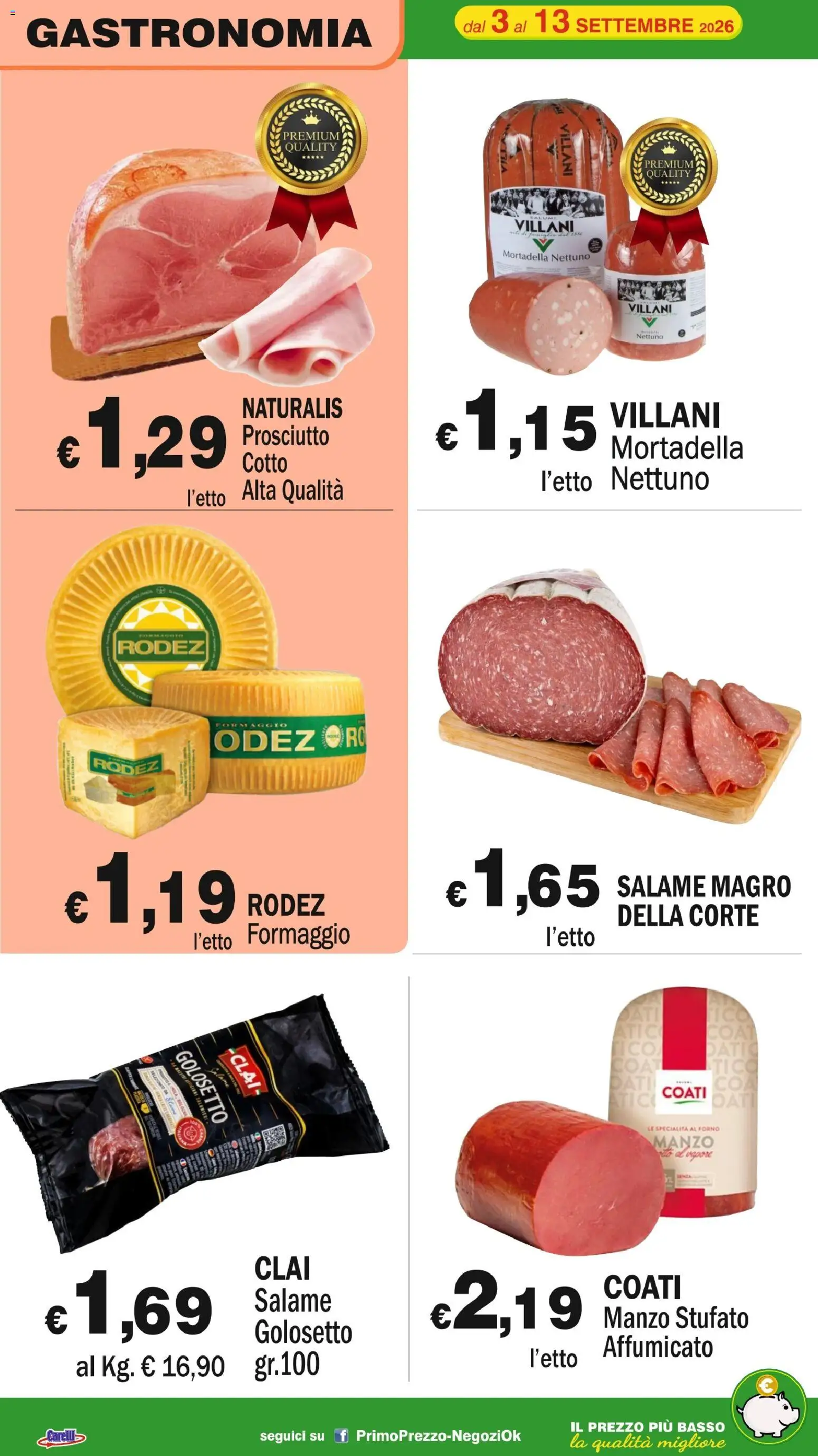 Volantino Primo Prezzo del 03/09/2026 | Pagina: 40