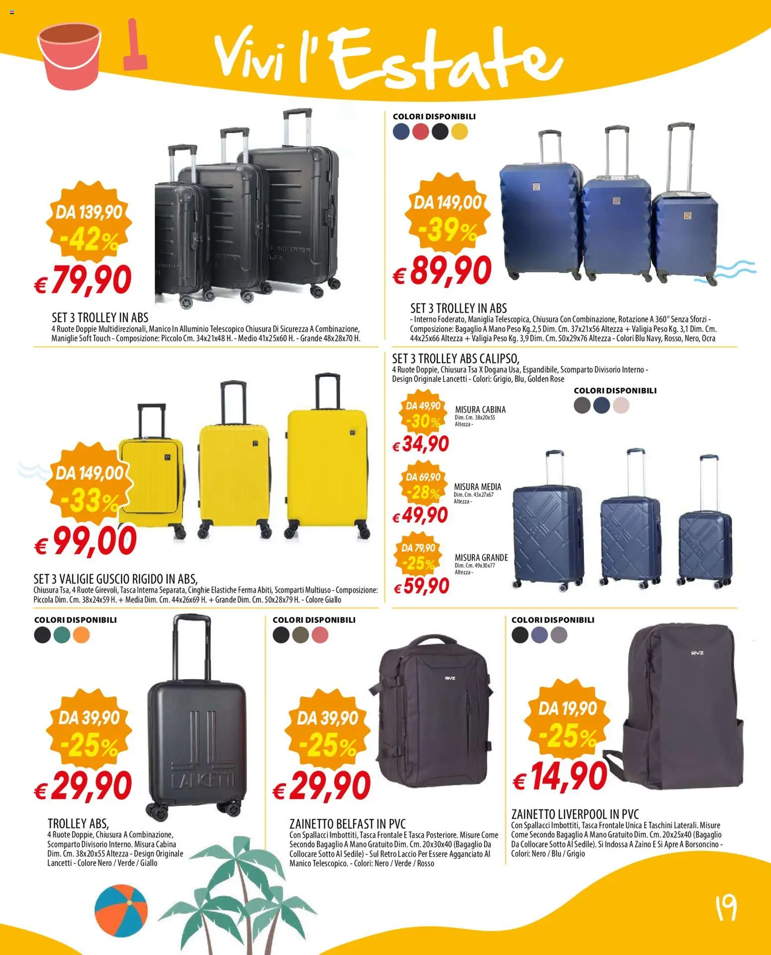 Volantino Galassia del 28.05.2026 | Pagina: 19 | Prodotti: Zaino, Valigia, Alluminio, Trolley