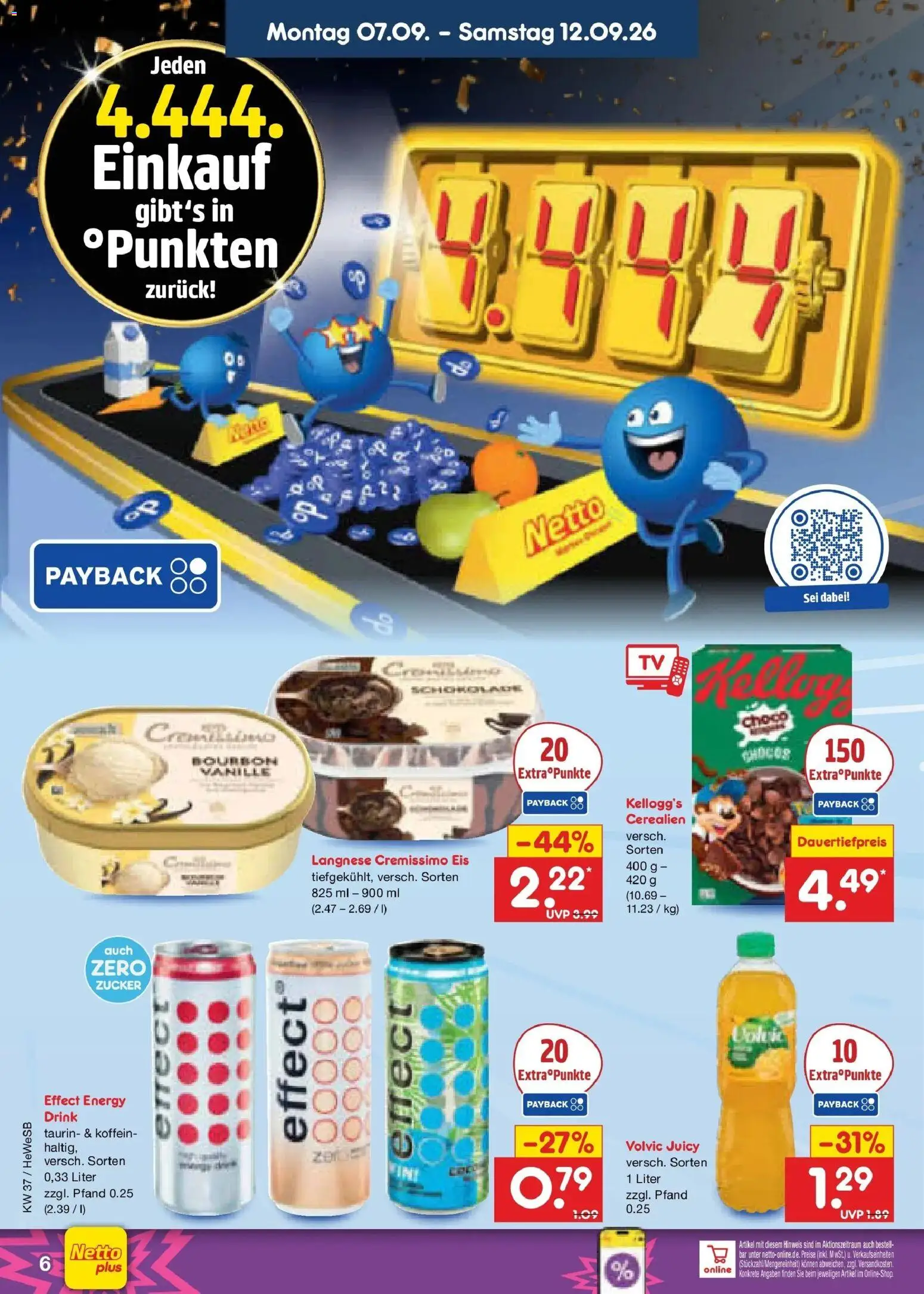 Netto Marken-Discount Prospekt Hamburg – gültig ab 07.09.2026 | Seite: 10 | Produkte: Langnese, Langnese cremissimo, Bourbon, Volvic