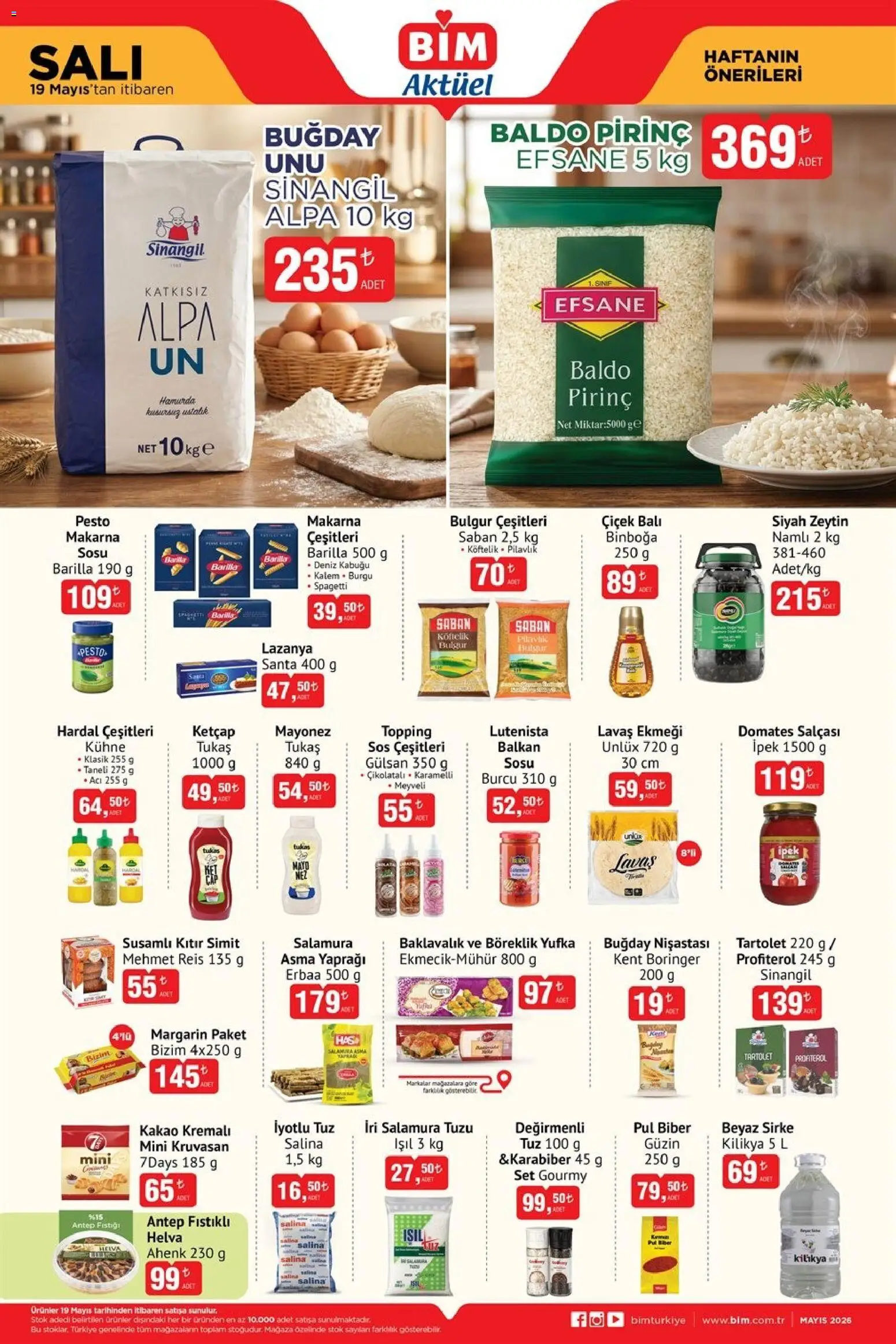 BİM - Katalog Salı - 19.05.2026 tarihinden itibaren geçerlidir | Sayfa: 2 | Ürünler: Hardal, Sirke, Mayo, Tuz