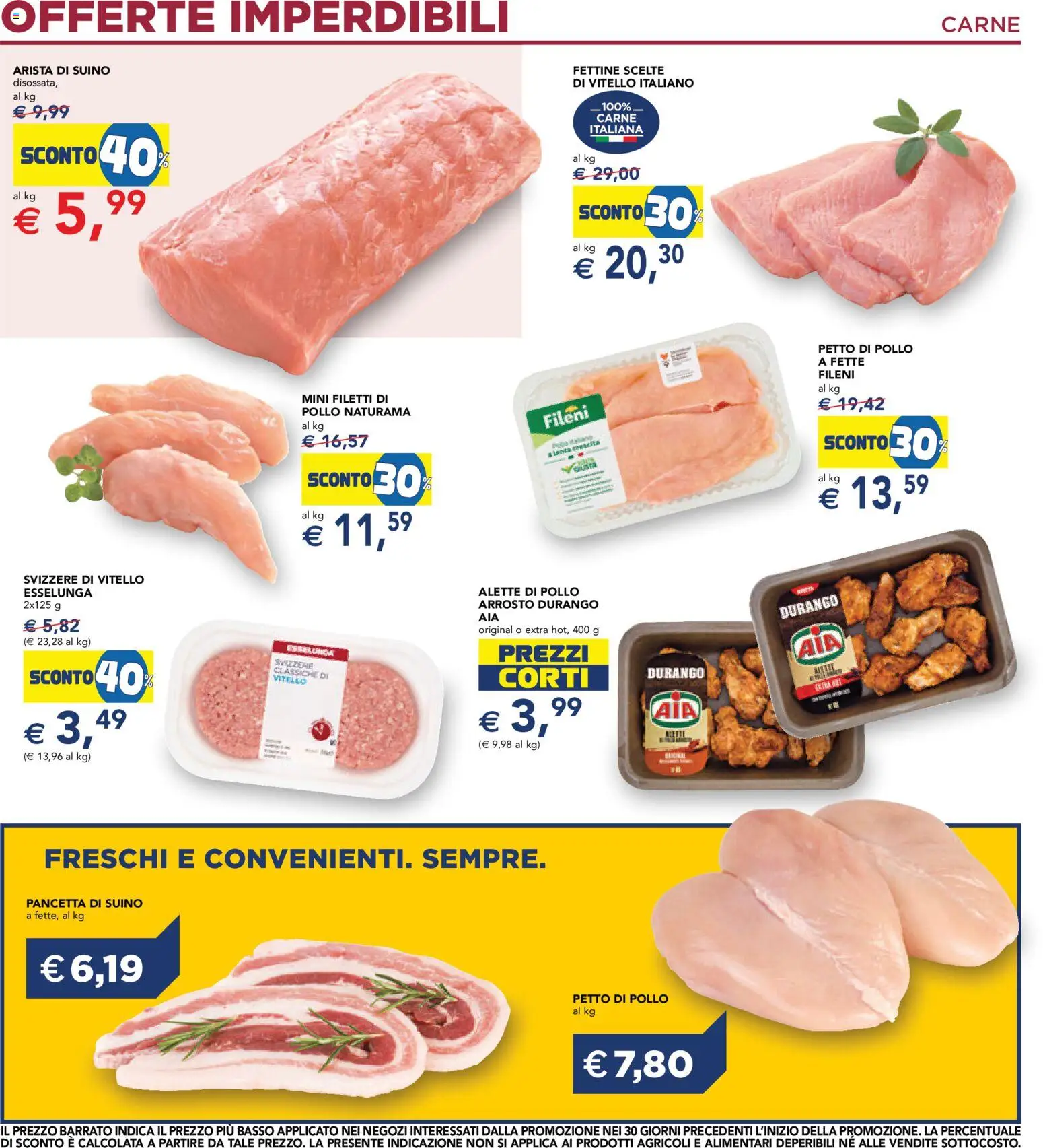 Volantino Esselunga S del 10/09/2026 | Pagina: 14 | Prodotti: Arrosto, Pollo, Carne, Basso