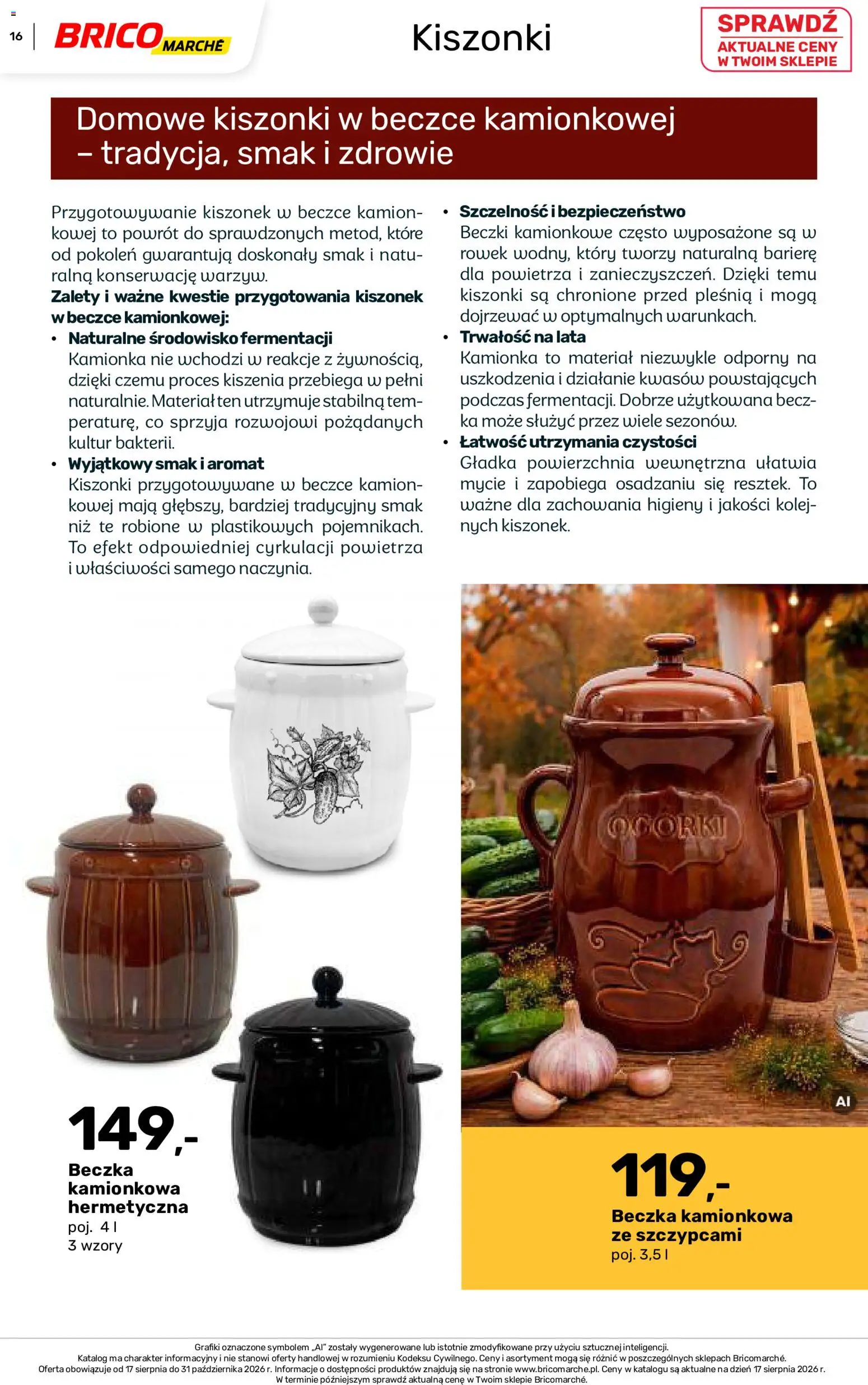Brico Marché gazetka - Jesienne Inspiracje od 17.08.2026 | Strona: 16 | Produkty: Ogórki