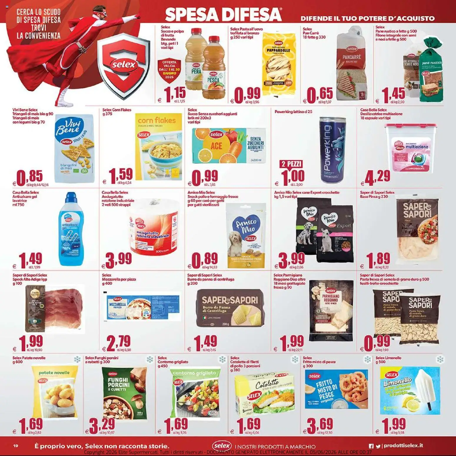 Volantino Elite Supermercati del 05.06.2026 | Pagina: 10 | Prodotti: Legumi, Centrifuga, Pera, Asciugatutto