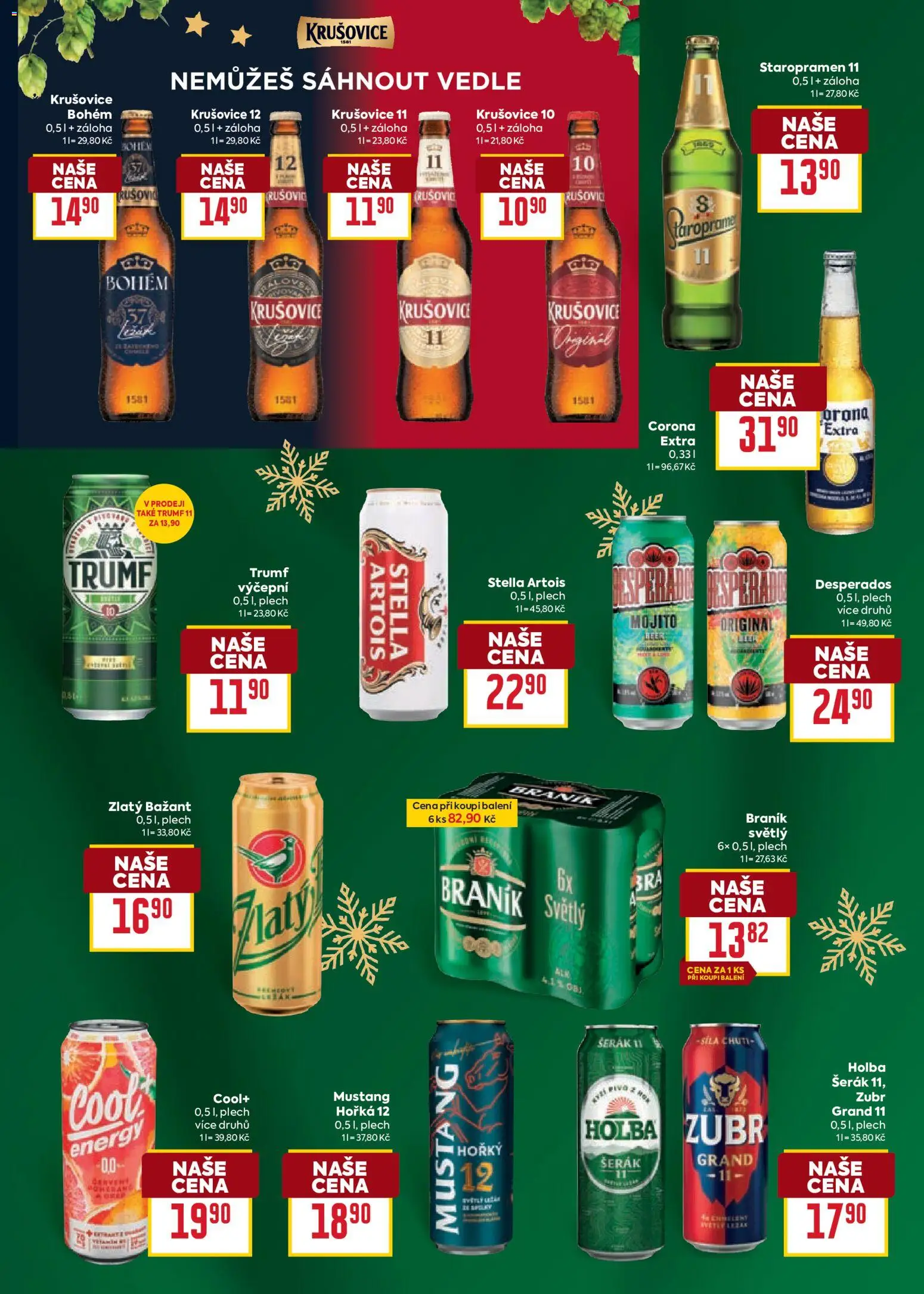 Billa leták - Vánoce od 21.10.2026 | Strana: 20 | Produkty: Staropramen, Zubr Grand 11, Staropramen 11, Plech