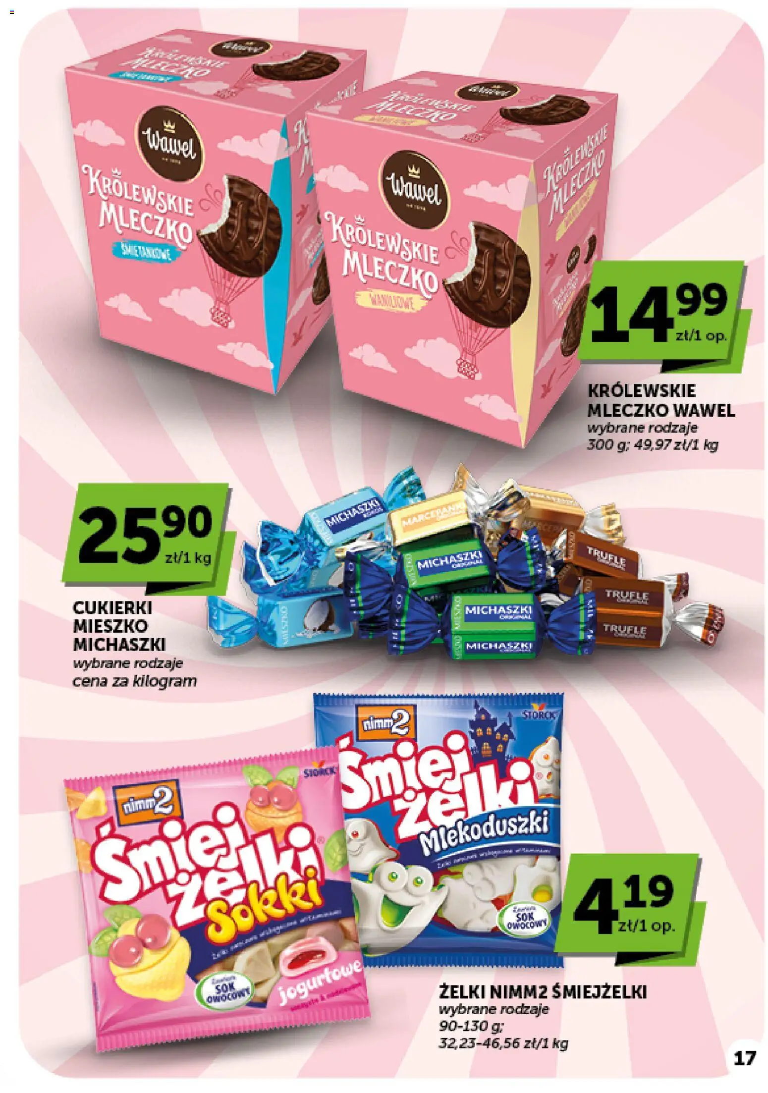 ABC gazetka - Minimarket od 01.10.2026 | Strona: 17 | Produkty: Królewskie Mleczko, Żelki, Cukierki