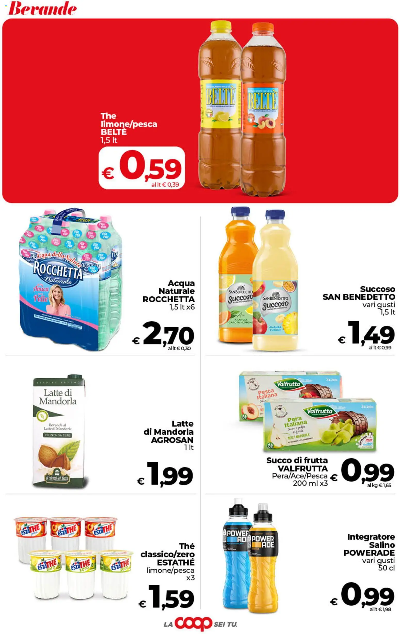 Volantino COOP del 10/07/2026 | Pagina: 35 | Prodotti: Pesca, Mandorle, Arancia, Succo di frutta